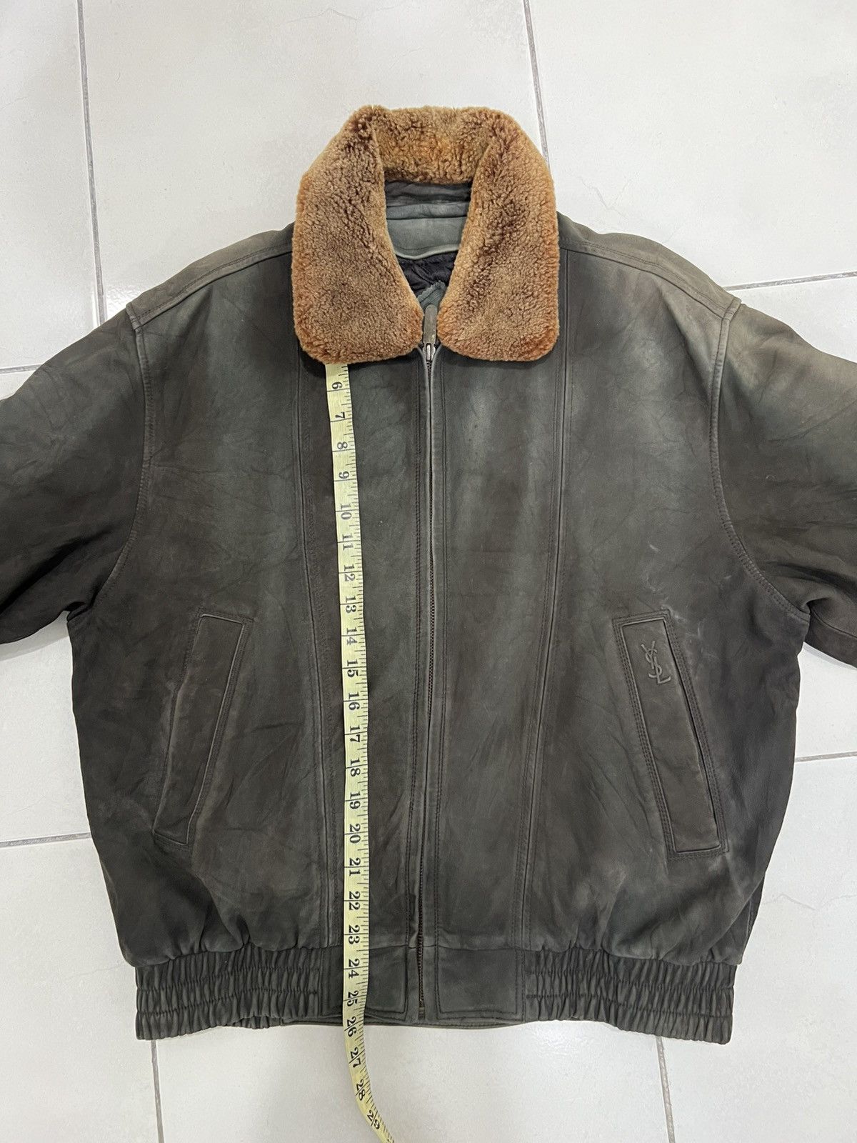 Yves Saint Laurent YvesSaintLaurent YSL Leather Jacket Size US L / EU 52-54 / 3 - 12 Thumbnail