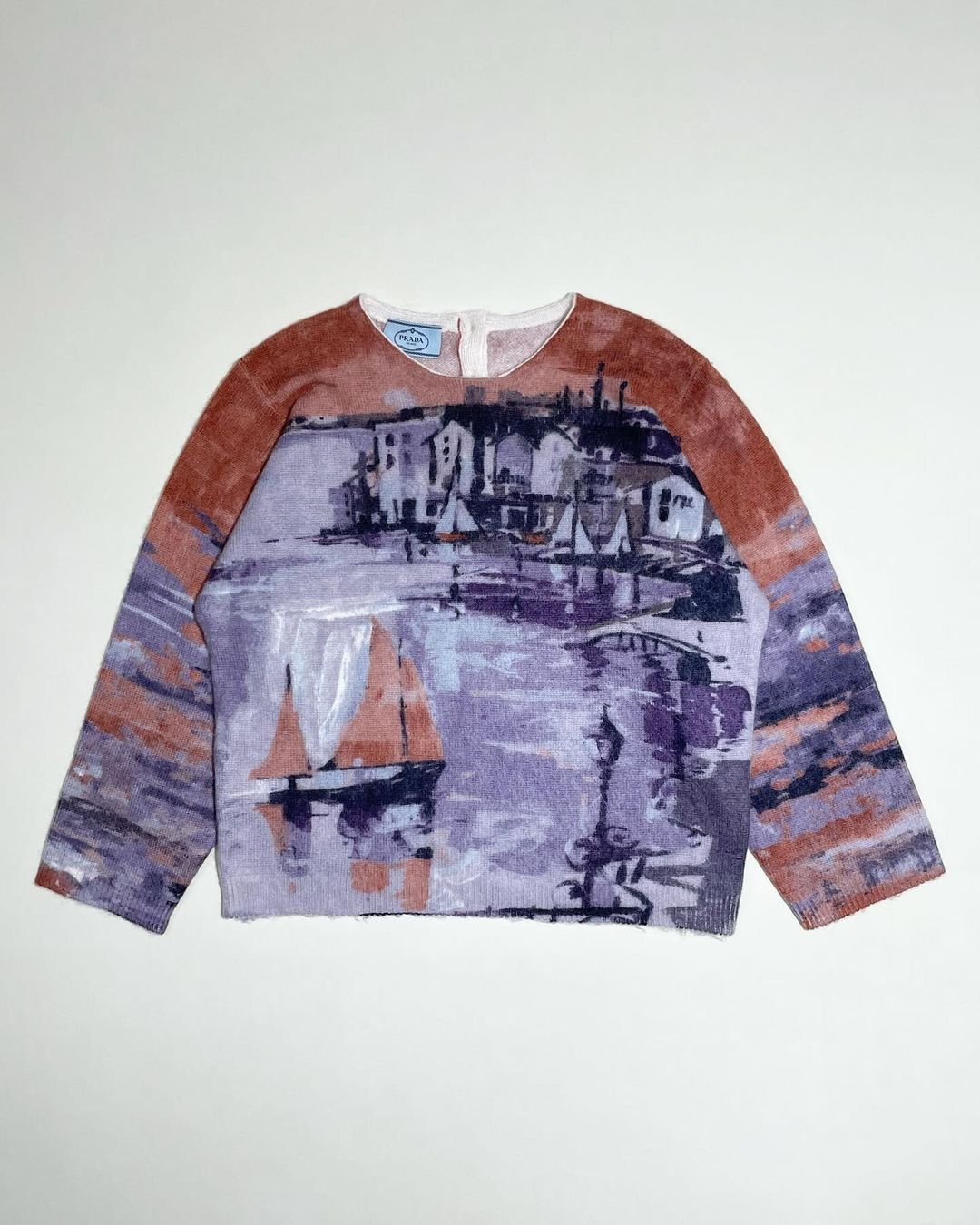 Prada AW17 Shetland Village Mohair Wool Knit Sweater Size US XS / EU 42 / 0 - 1 Thumbnail