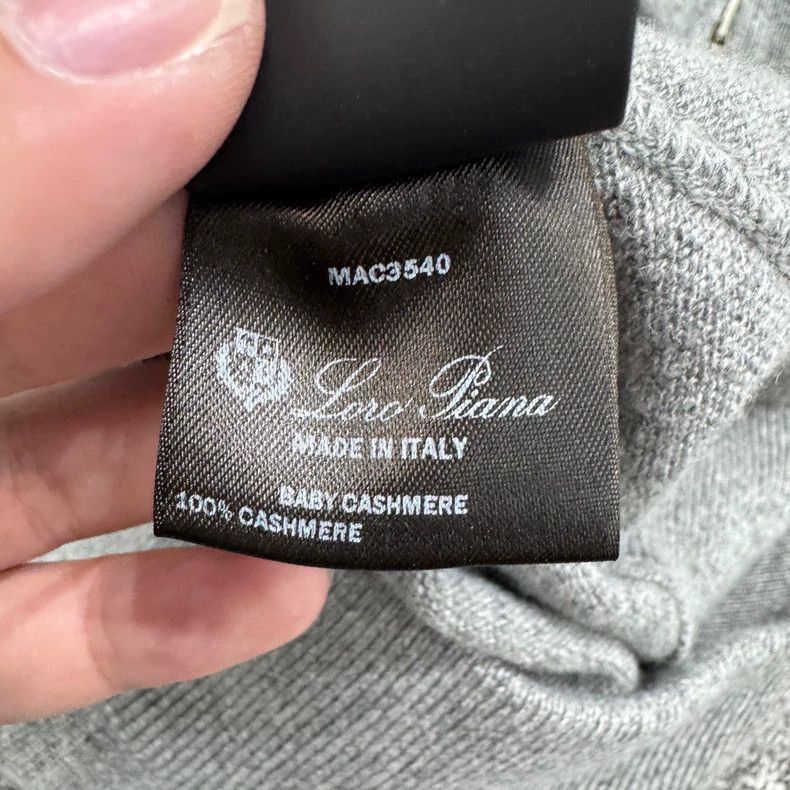 Loro Piana loro piana Gray cashmere hooded sweatshirt 2505-Nextarrow Size US L / EU 52-54 / 3 - 4 Thumbnail