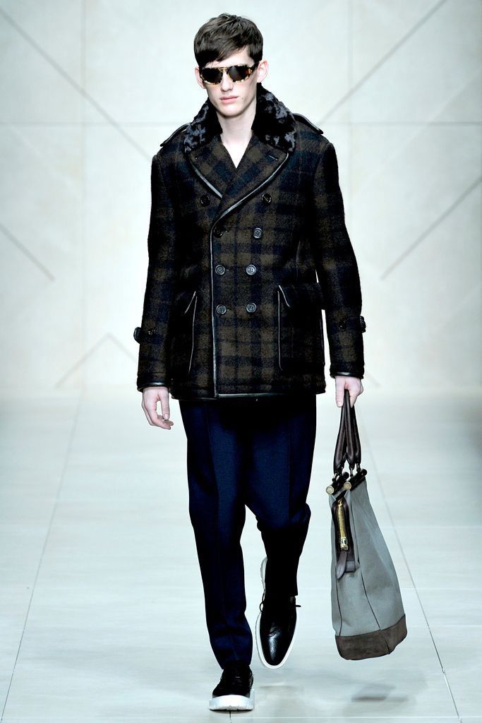 AW11 runway shearling coat