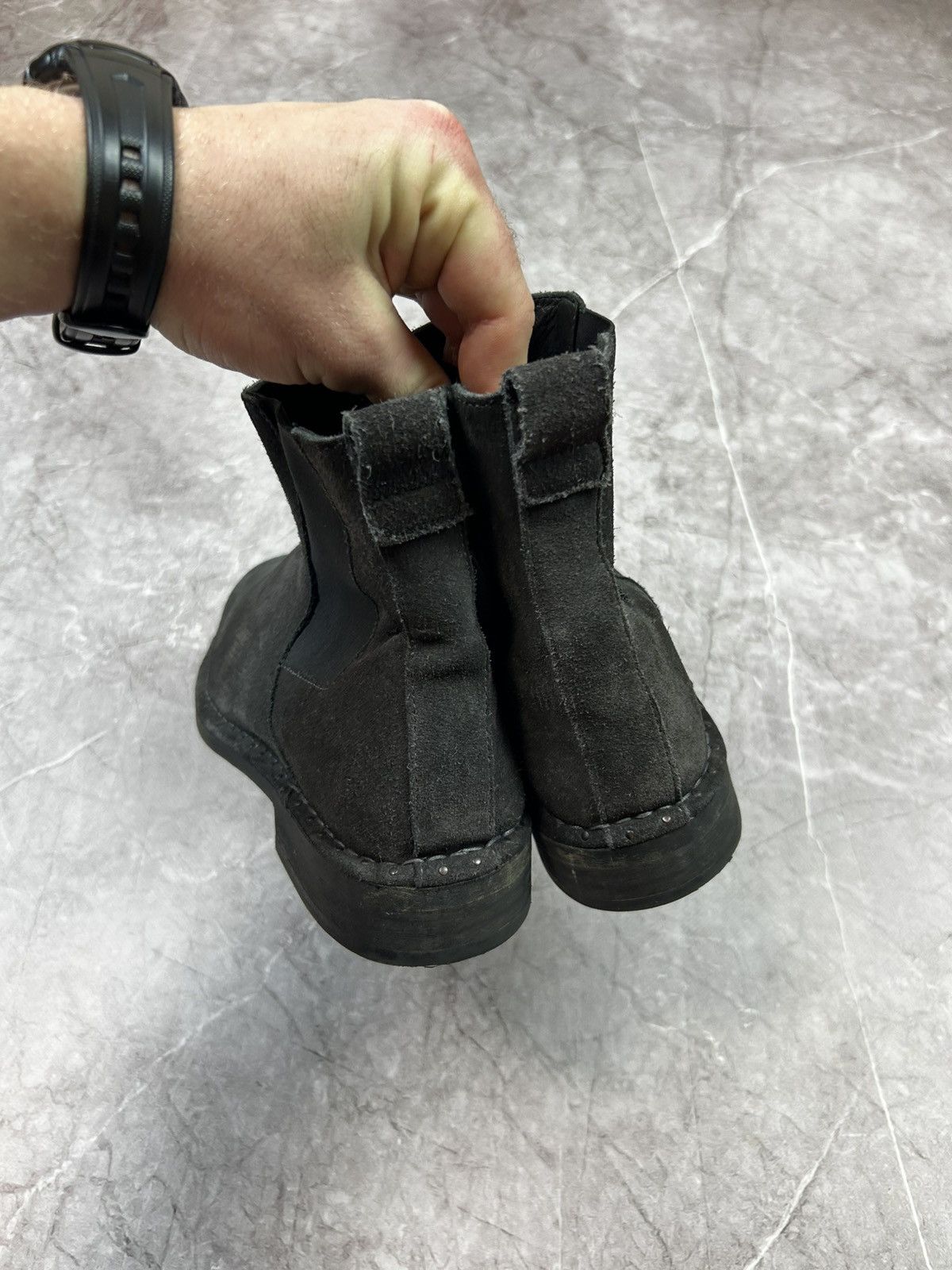 Allsaints AllSaints Suede Grey Chelsea Boots Size US 10 / EU 43 - 7 Thumbnail