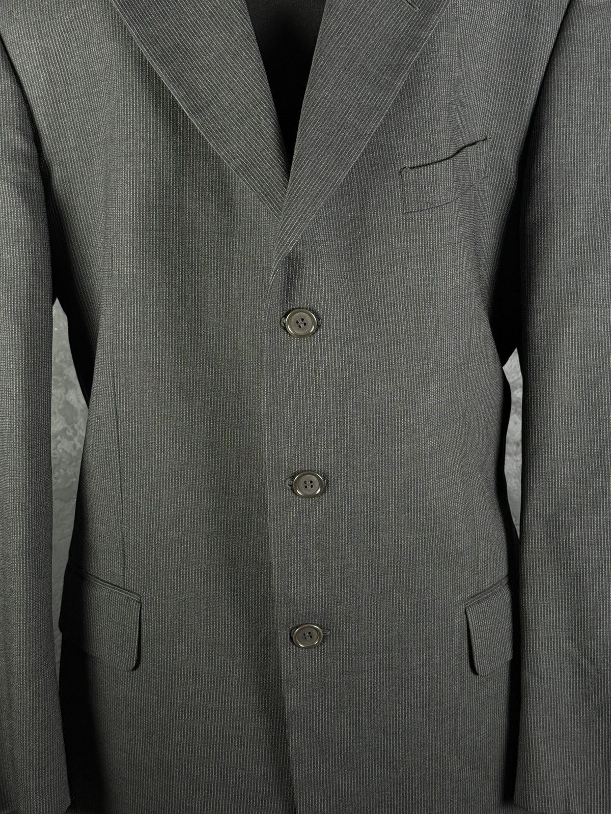 Valentino VTG 80s Valentino Uomo Men's Wool Blazer Italy Size 54 R Size 54R - 5 Thumbnail