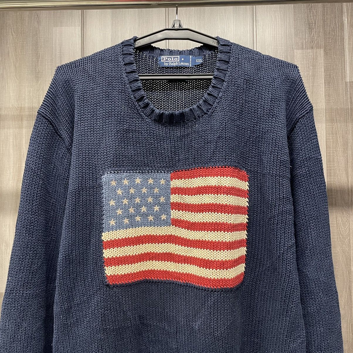 Polo Ralph Lauren Polo Ralph Lauren American Flag Sweater Size US XXL / EU 58 / 5 - 2 Thumbnail