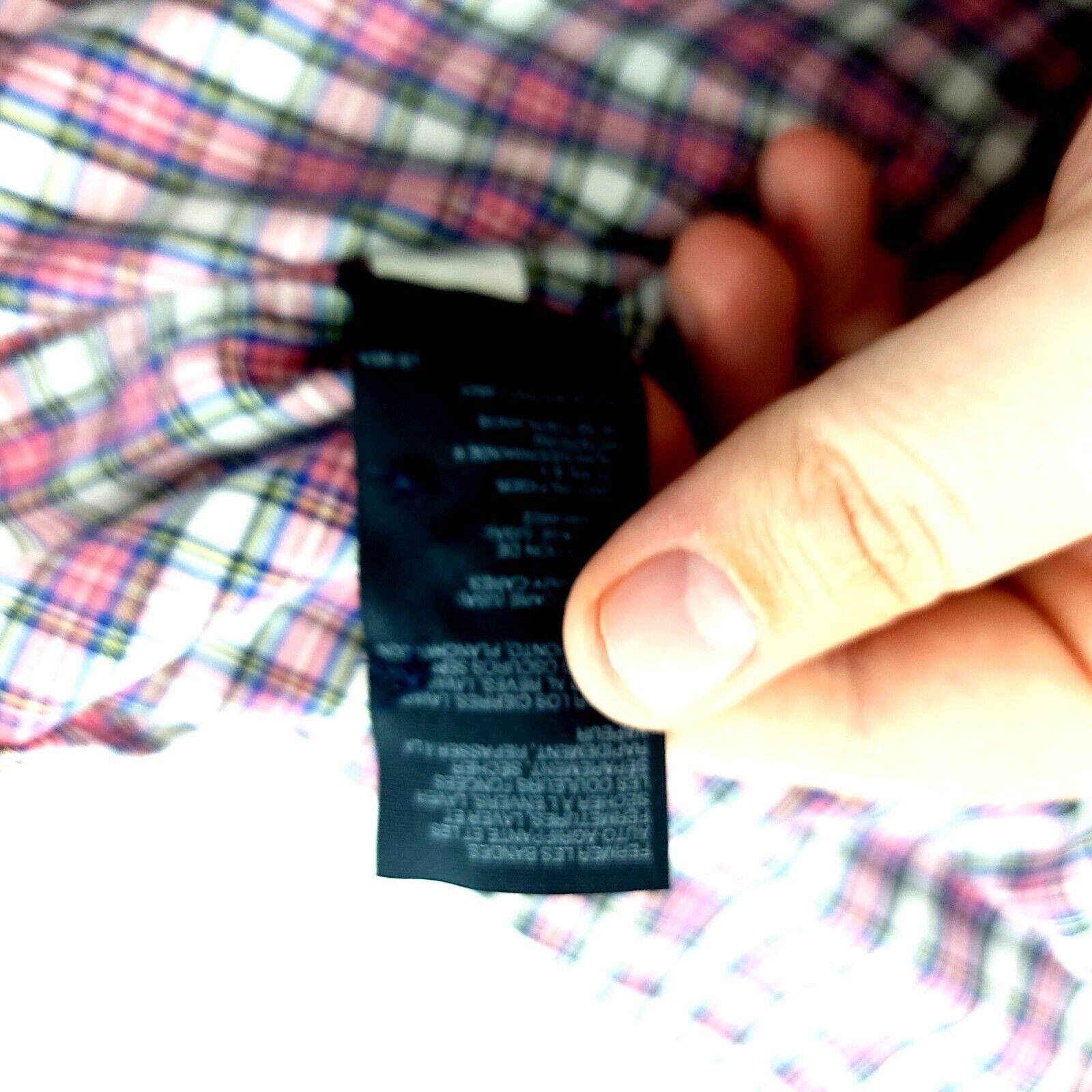 Tommy Hilfiger Tommy Hilfiger Blue Pink Plaid XL Collard Pocket Front Butto Size US XL / EU 56 / 4 - 10 Thumbnail