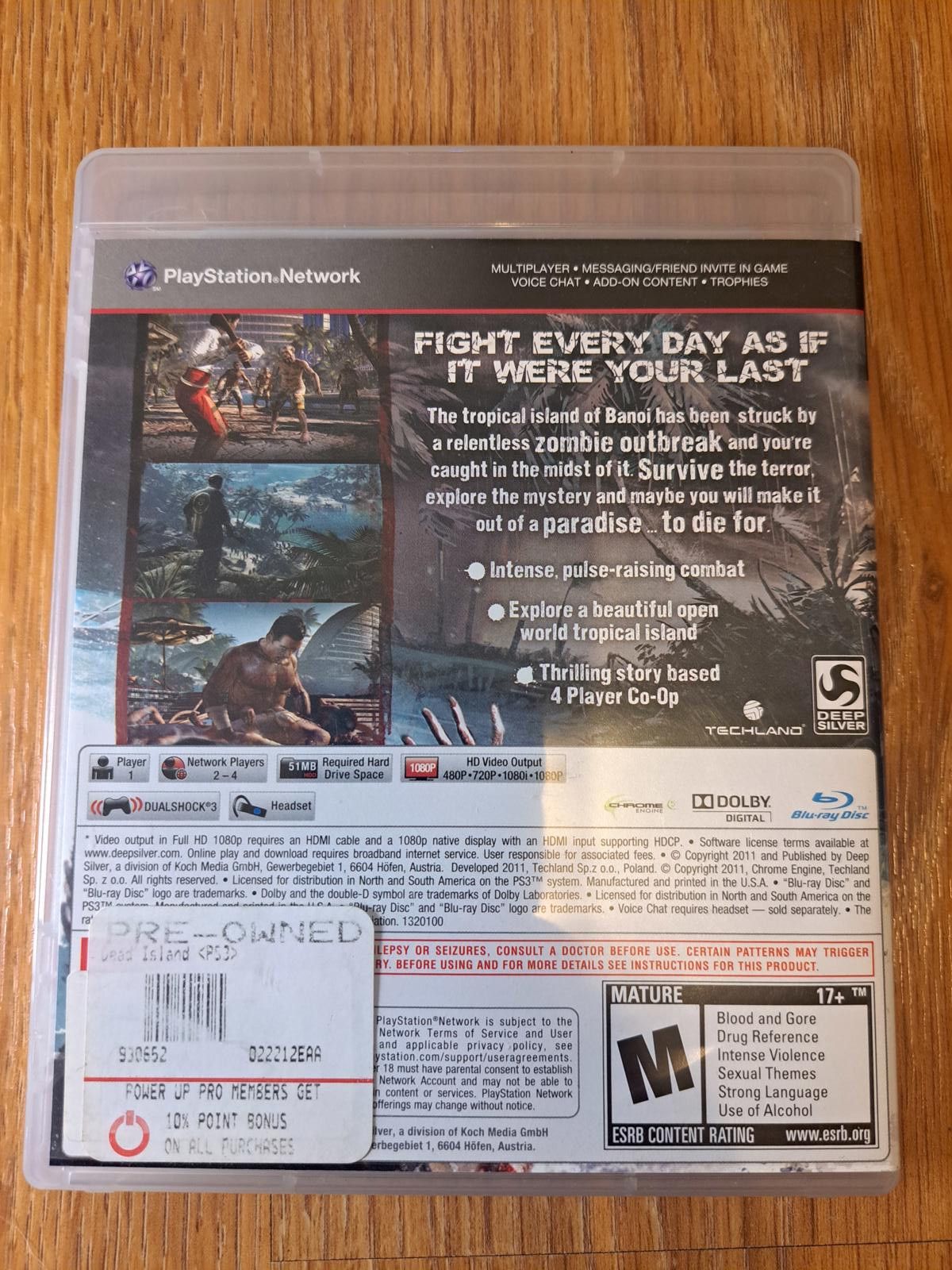 Other COMPLETE Dead Island PS3 Playstation 3 Video Game Size ONE SIZE - 2 Thumbnail