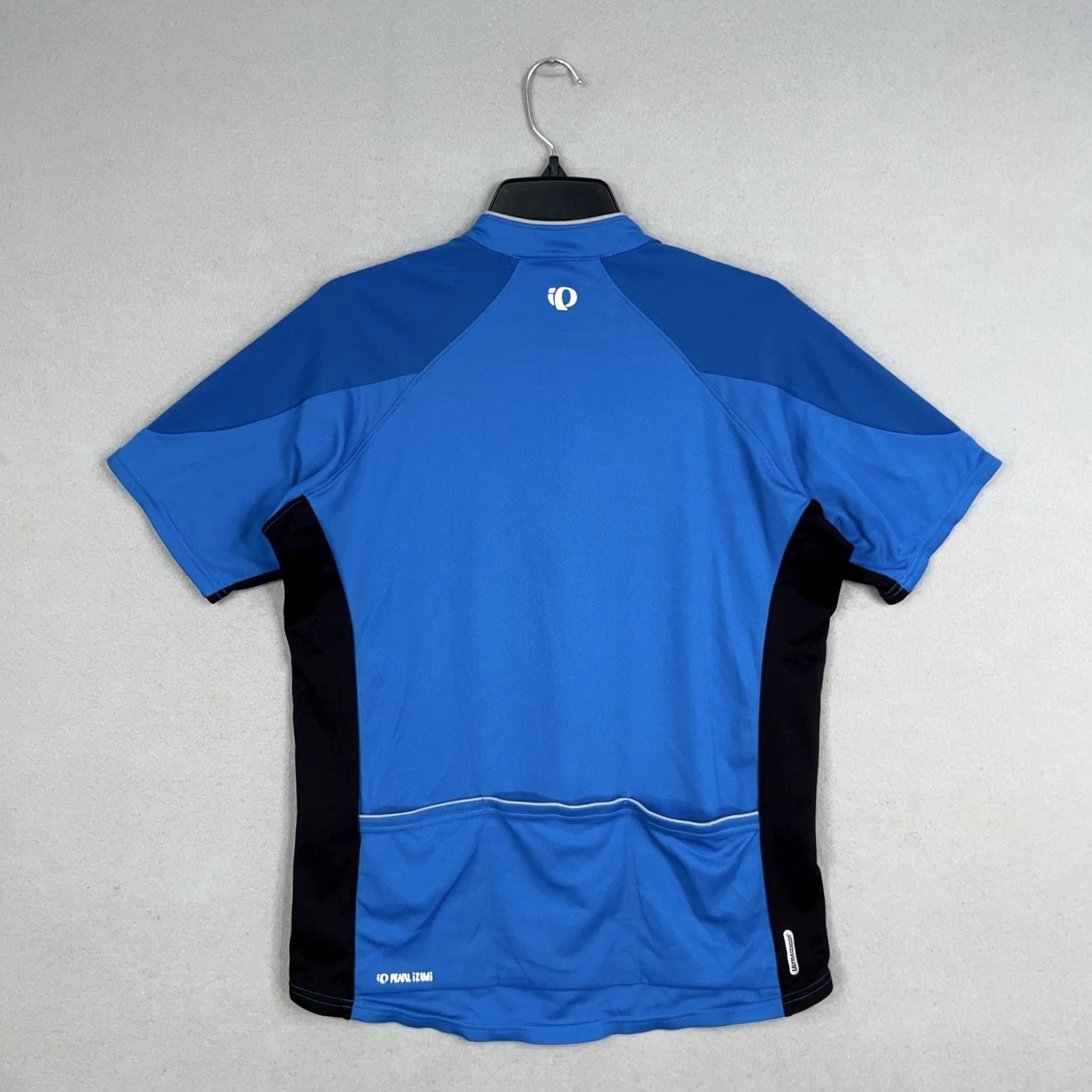 PEARL iZUMi Pearl Izumi Cycling Jersey Mens Large Blue Black Short Sleeve Bike Shirt Pocket Size US L / EU 52-54 / 3 - 6 Thumbnail