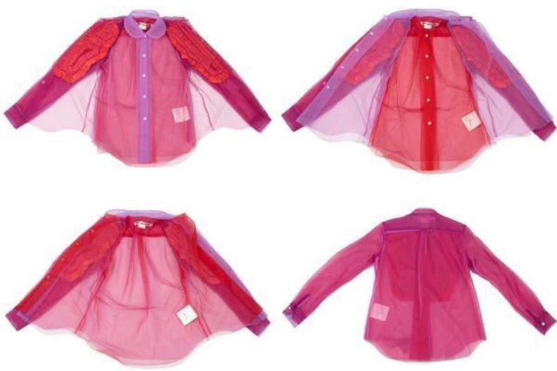 Comme des Garcons Comme Des Garcons Sequin mesh shirt Size XS / US 0-2 / IT 36-38 - 6 Thumbnail
