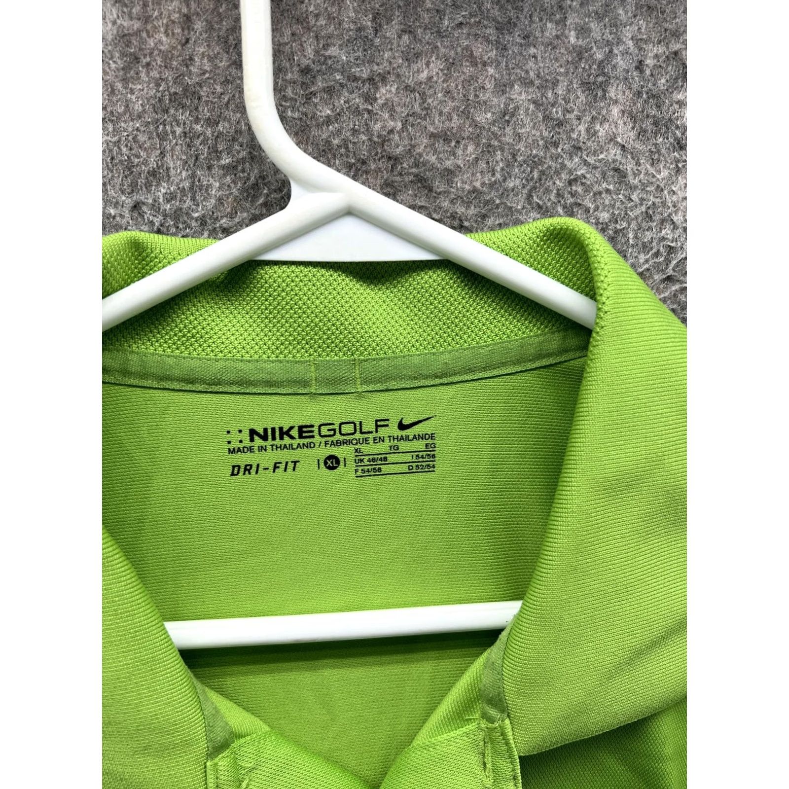 Nike Nike Dri-FIT Polo Shirt Mens XL Green Solid Golf Short Sleeve Shirt Size US XL / EU 56 / 4 - 6 Thumbnail