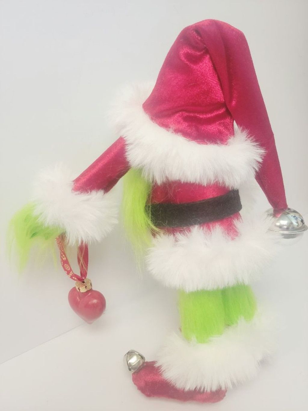 Handmade Handmade Grinch Santa Gnome, 18.5" Holiday Decor, Luxury Size ONE SIZE - 5 Thumbnail