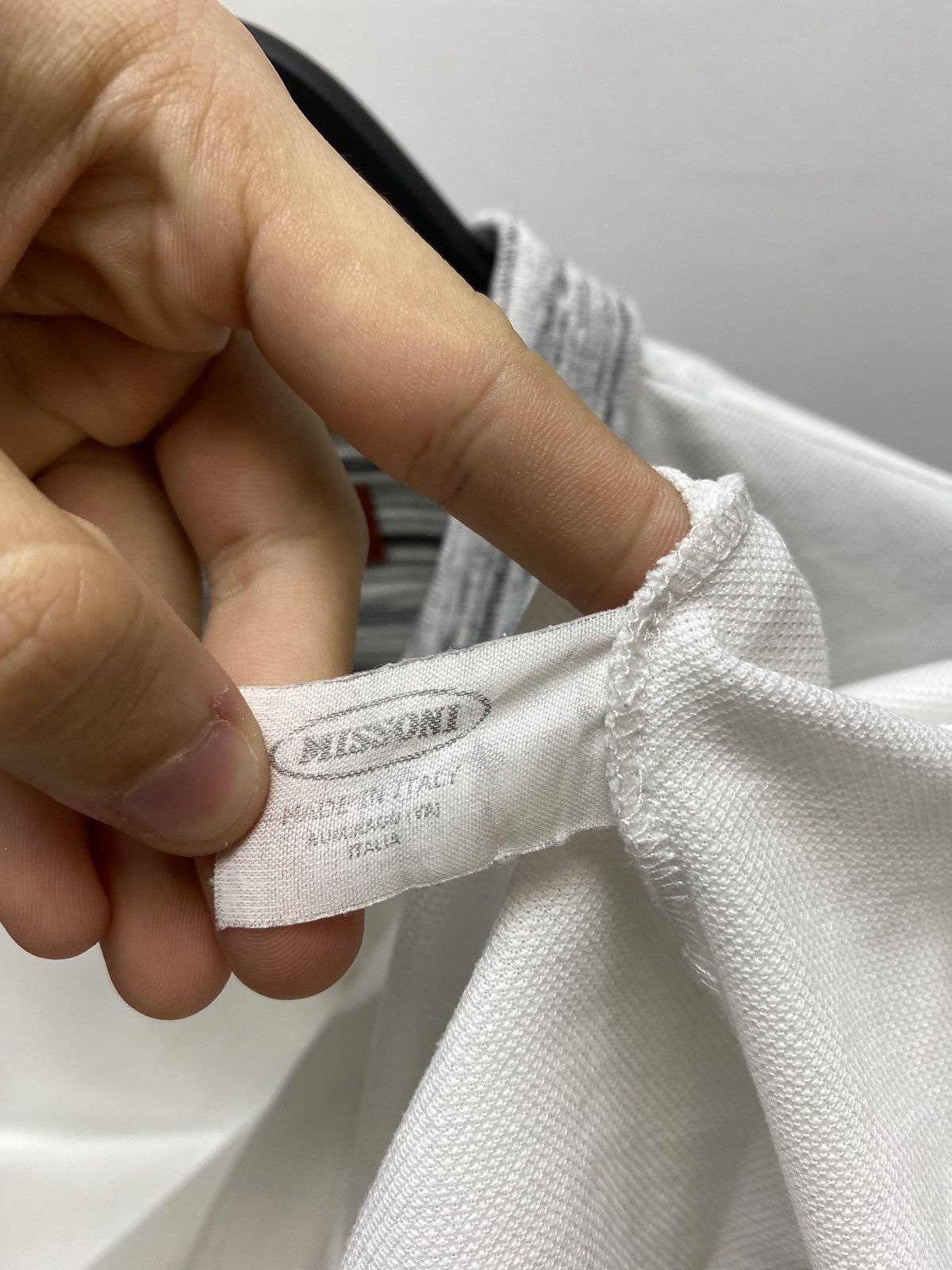 Missoni Vintage Missoni Polo T Shirt Men’s M White Styled Luxury Size US M / EU 48-50 / 2 - 11 Thumbnail