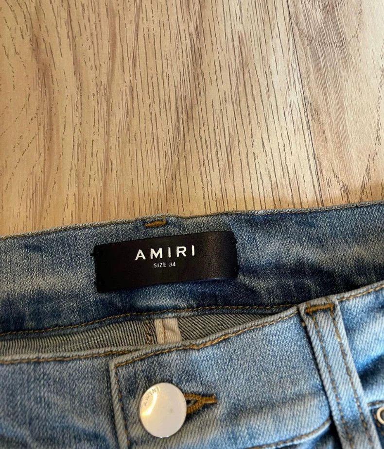 Amiri Amiri colorful patched blue jeans Size US 34 / EU 50 - 2 Thumbnail
