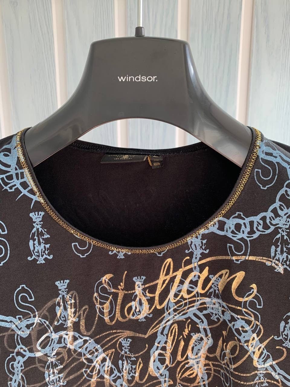 Christian Audigier Christian Audigier Rhinestone Multicolor Tall USA T-Shirt Size S / US 4 / IT 40 - 5 Thumbnail