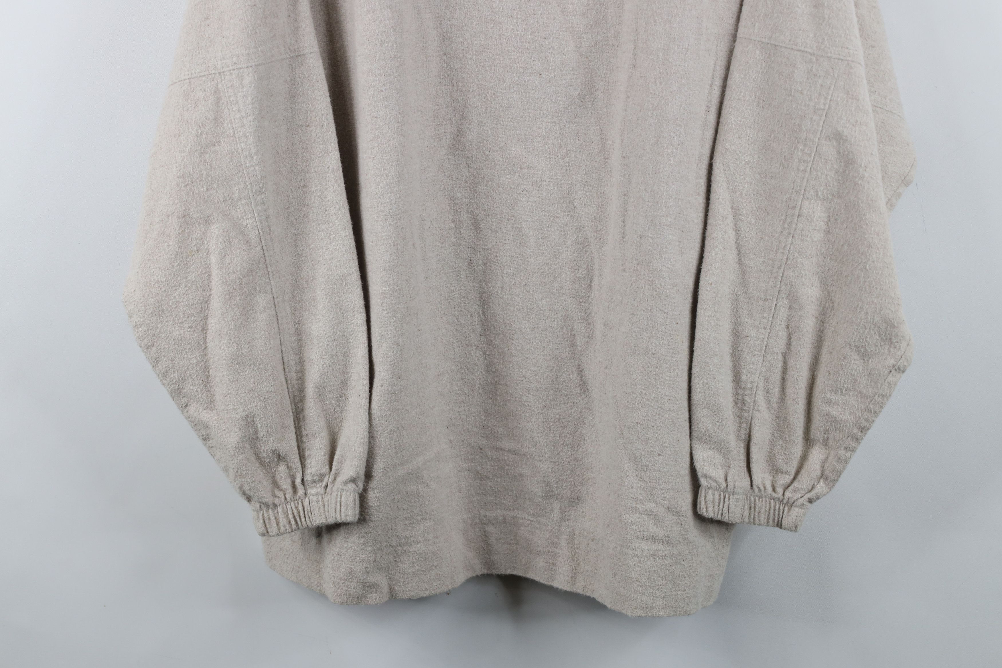 Lands' End Vintage 90s Lands End Chamois Cloth Half Zip Sweater USA Size M / US 6-8 / IT 42-44 - 3 Thumbnail