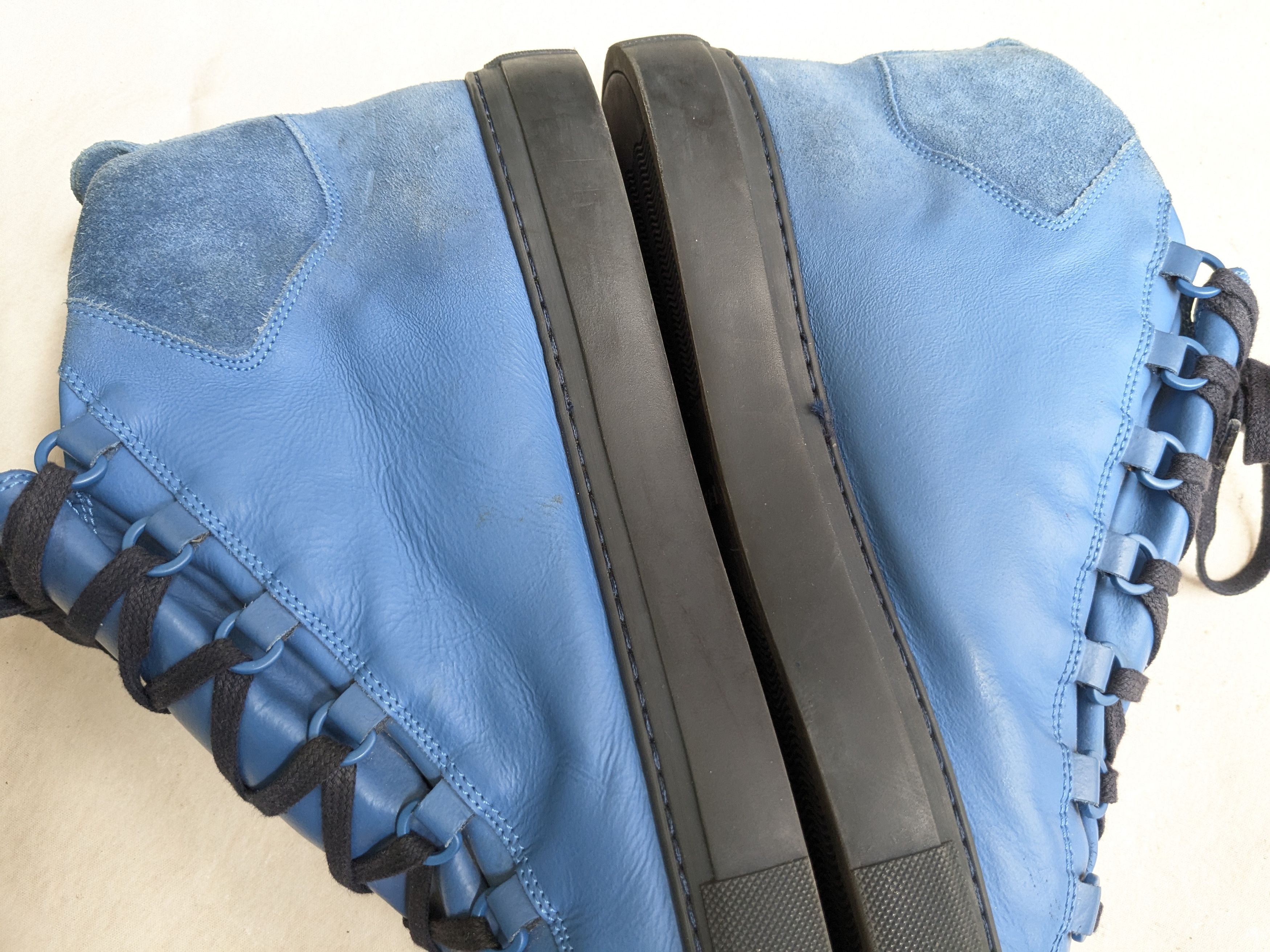 Balenciaga Balenciaga Arena Blue 13 High Tops Suede Size US 13 / EU 46 - 10 Thumbnail