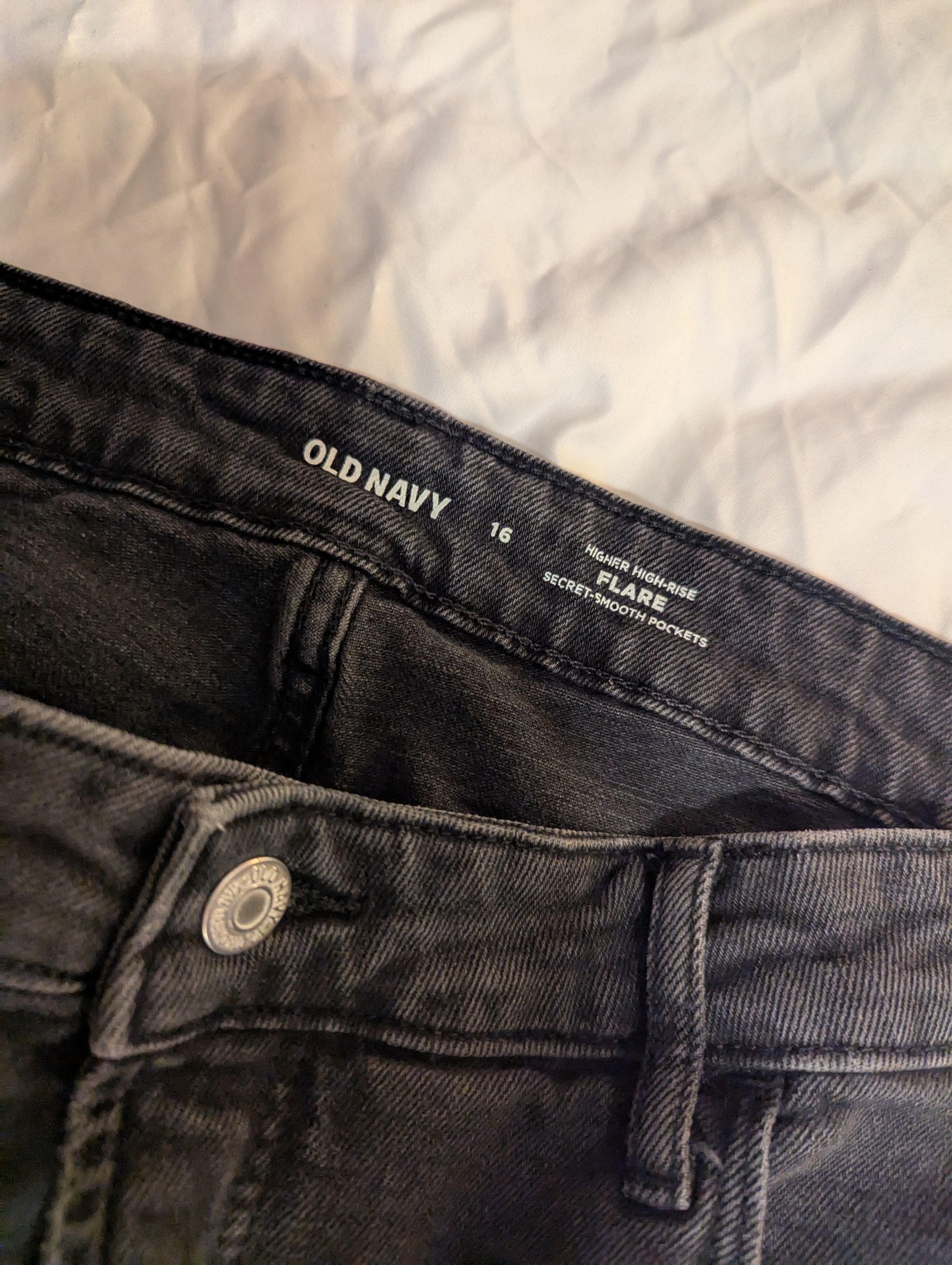 Old Navy Old Navy Higher High Rise Flare bottom Jeans 16 Women's Size 38" / US 16 / IT 52 - 7 Thumbnail