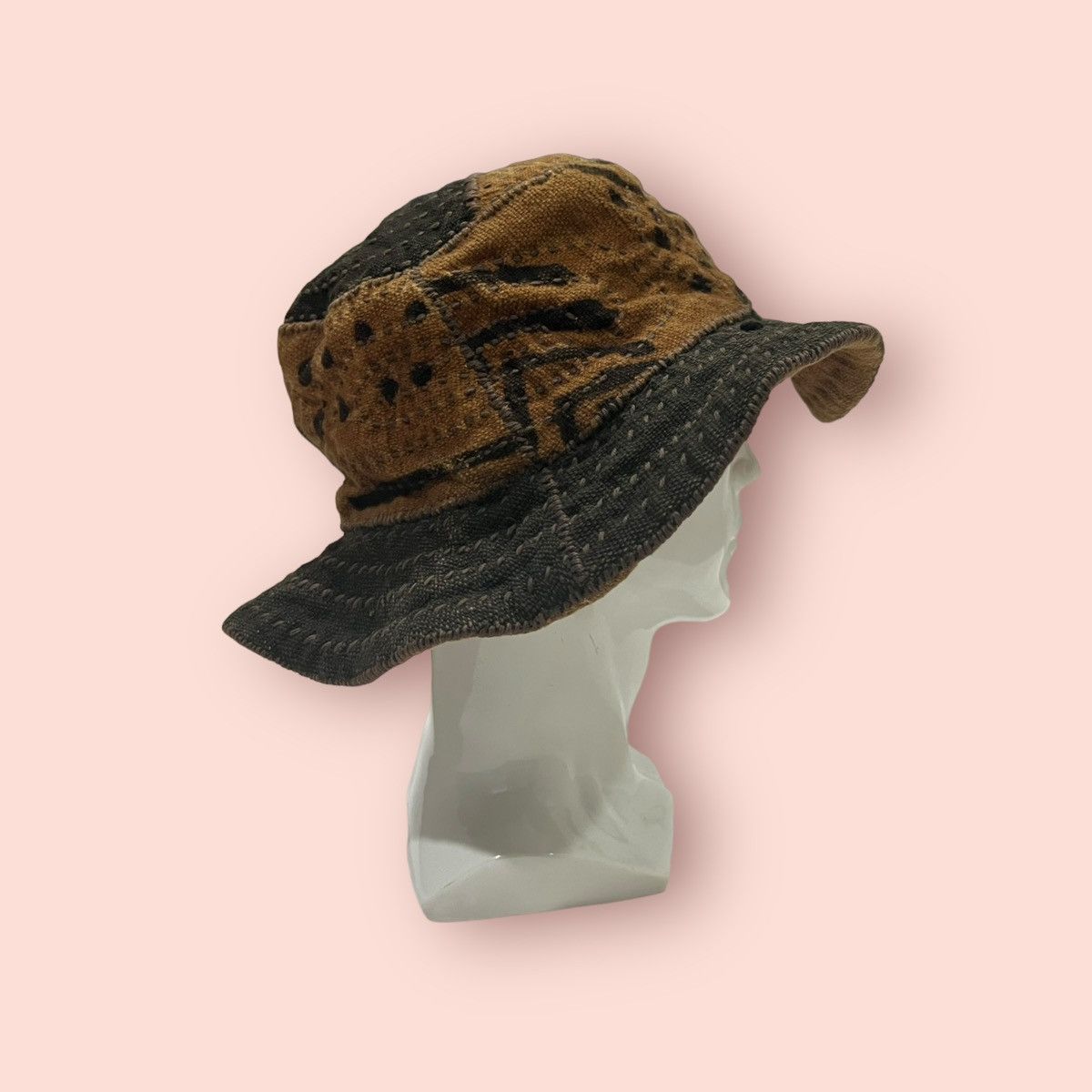Japanese Brand RARE VINTAGE JAPAN SASHIKO STICHES BUCKET HAT Size ONE SIZE - 6 Thumbnail