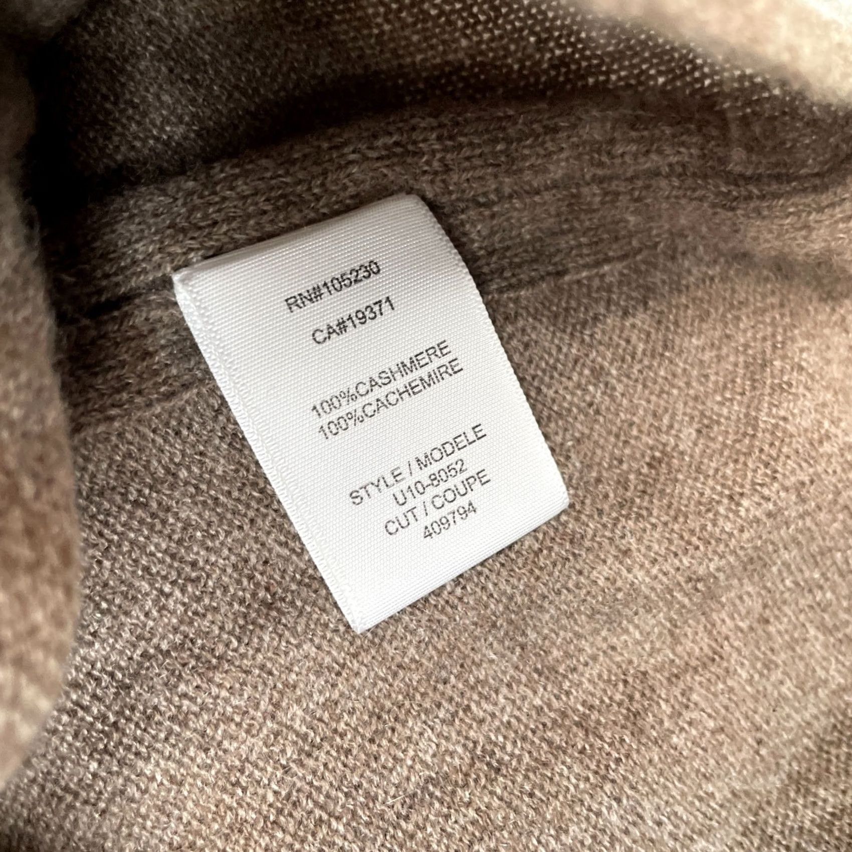 Joie VINTAGE Joie Sweater Womens Small Brown Cashmere Knit Drape Neck Reverse Edge Pullover Size S / US 4 / IT 40 - 4 Thumbnail