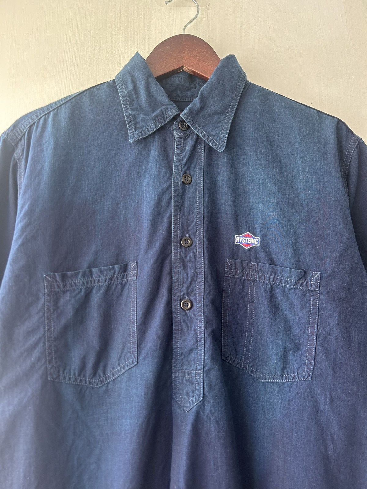 Hysteric Glamour Vintage Hysteric Glamour Short Sleeve Work Shirt Size US L / EU 52-54 / 3 - 3 Thumbnail
