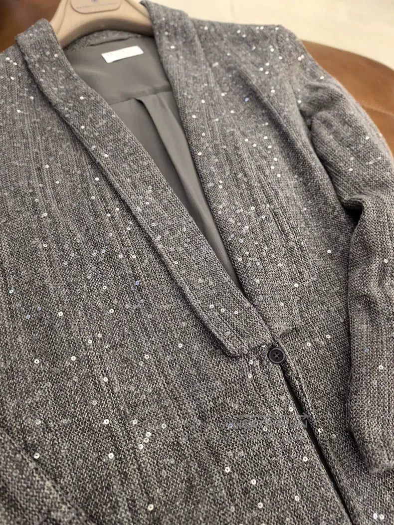 Brunello Cucinelli Brunello Cucinelli Galaxy silk and linen suit jacket Size M / US 6-8 / IT 42-44 - 4 Thumbnail