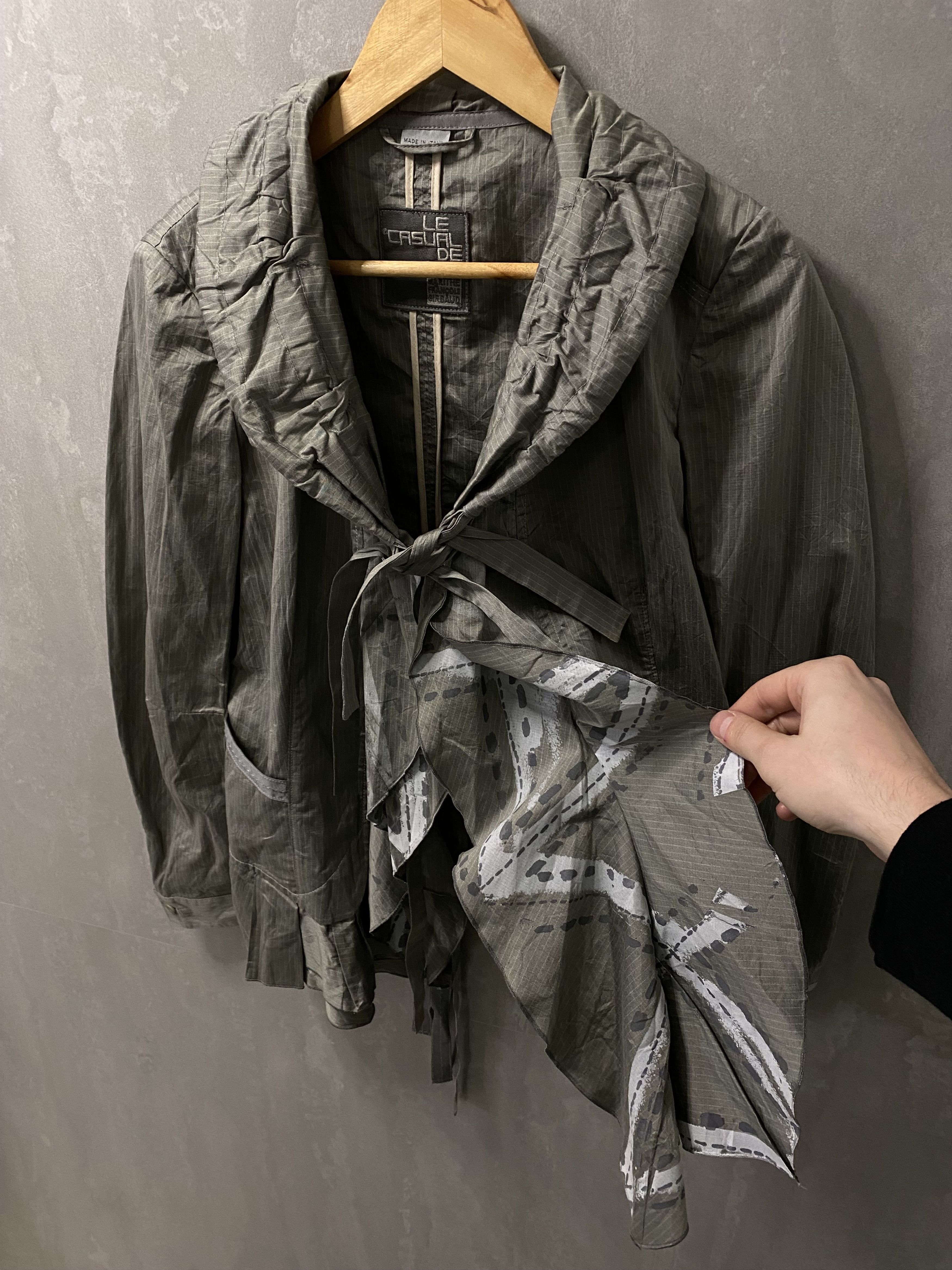 Marithe + Francois Girbaud Marithe Francois Girbaud Cotton ruffle avant garde jacket Size M / US 6-8 / IT 42-44 - 6 Thumbnail