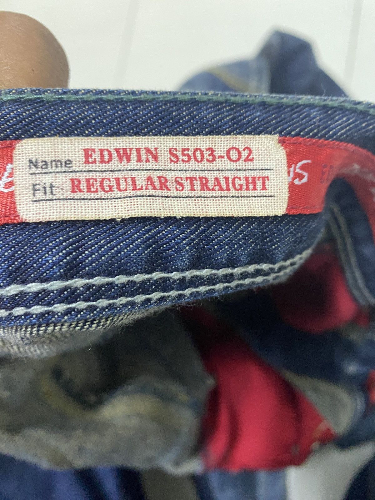 Edwin × Japanese Brand × Vintage EDWIN JEANS RARE DESIGN Size US 32 / EU 48 - 5 Thumbnail