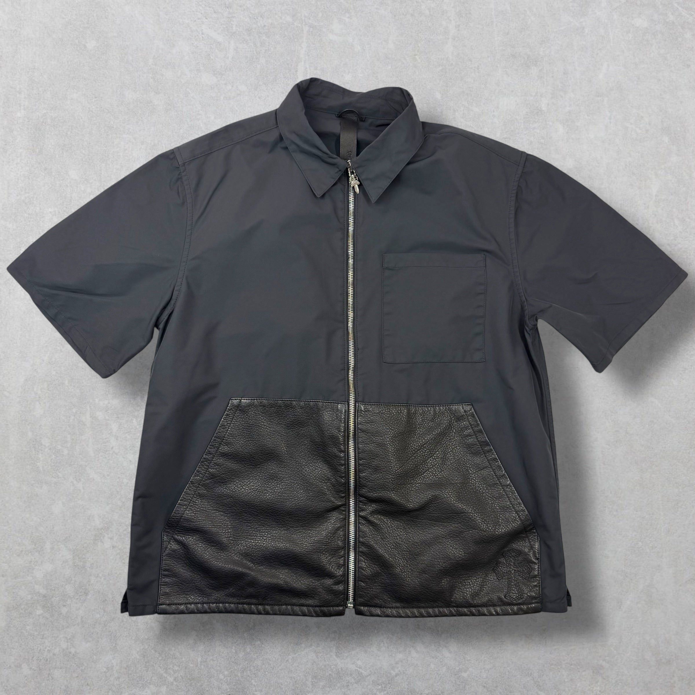 Chrome Hearts Chrome Hearts Nylon/Leather Cross Patch Work Shirt M Size US M / EU 48-50 / 2 - 1 Thumbnail