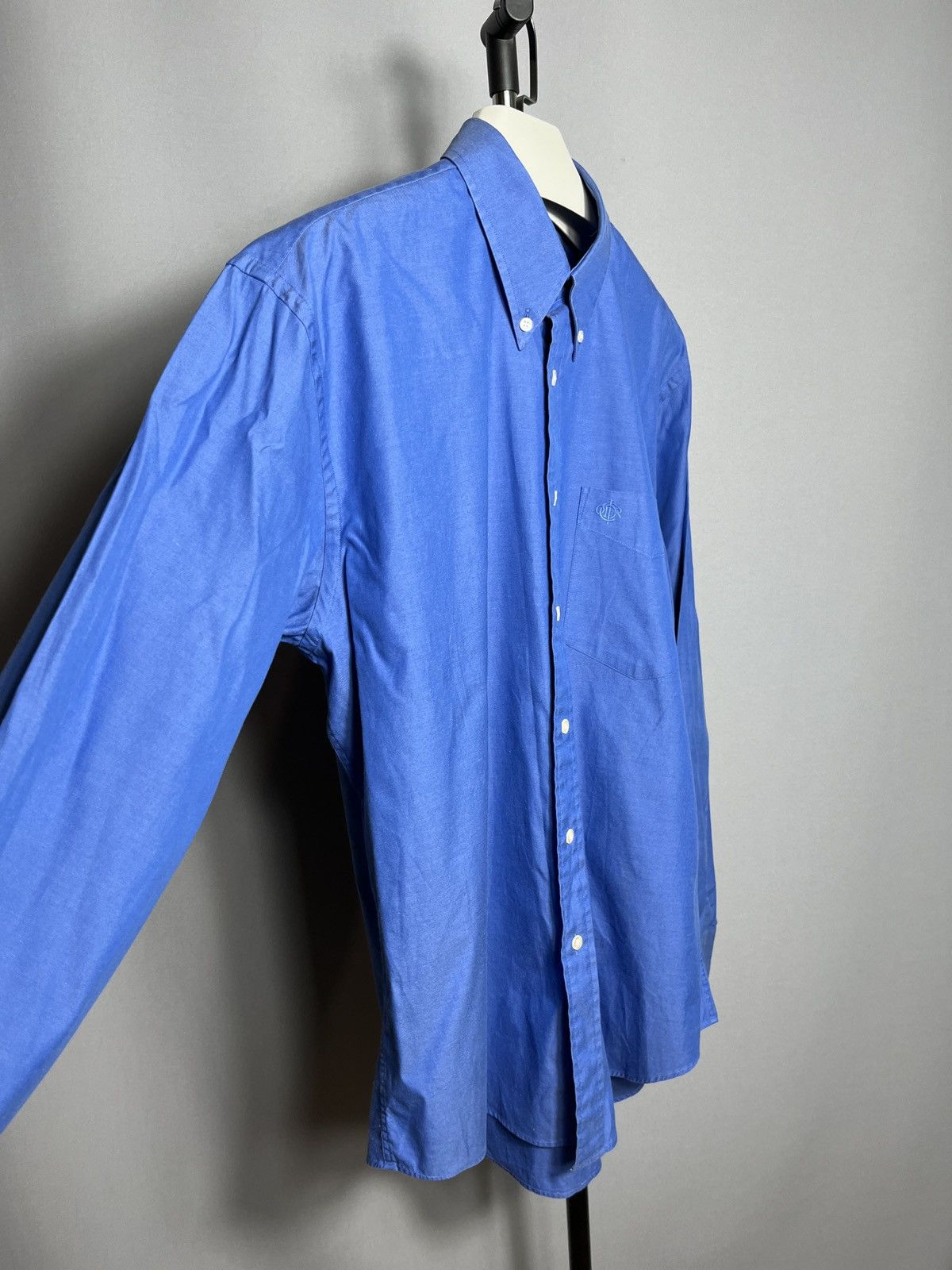 Dior Christian Dior blue shirt button down mens cotton luxury Size US L / EU 52-54 / 3 - 8 Thumbnail
