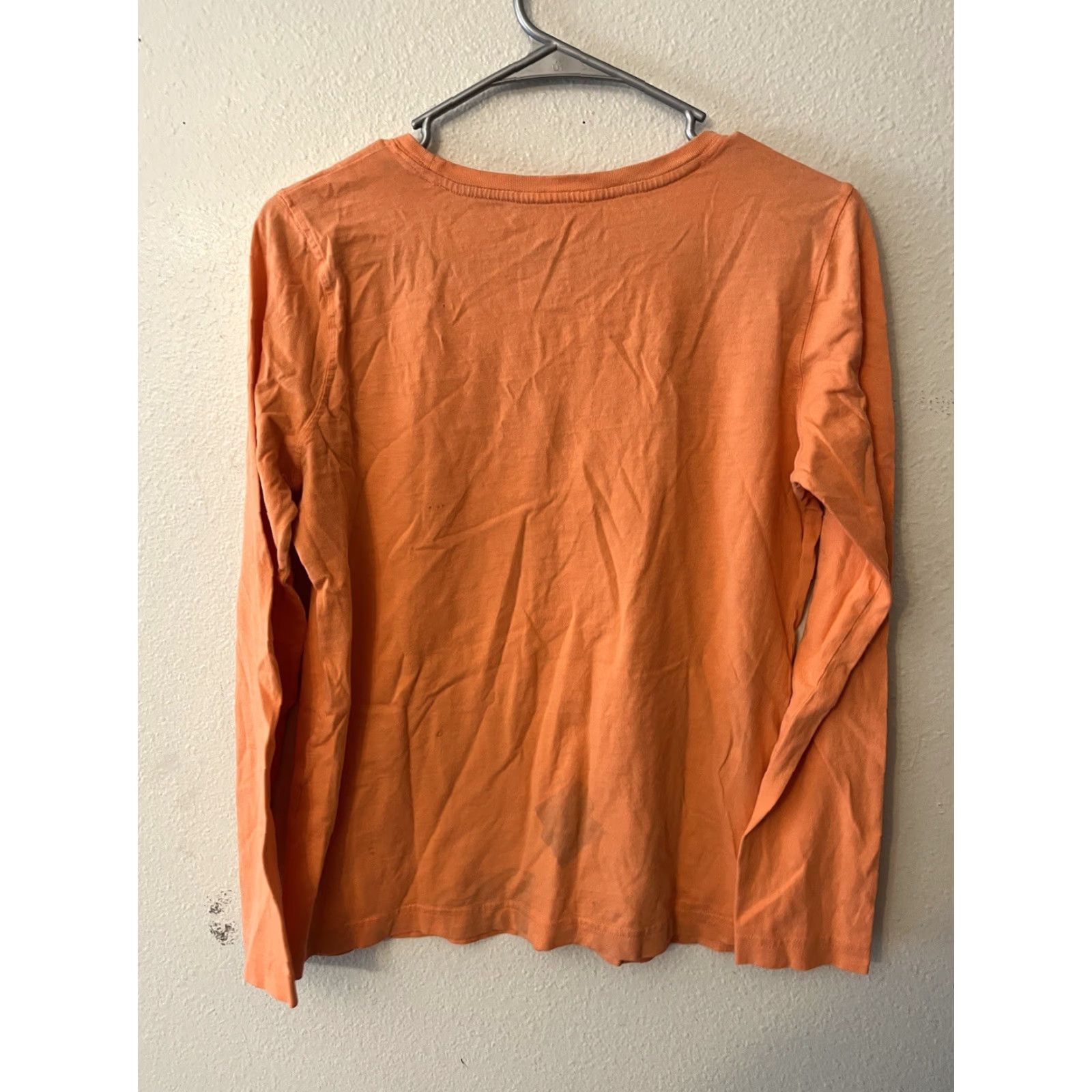 Vineyard Vines Vineyard Vines Shirt Women Small Orange Long Sleeve Crew Neck 100% Cotton Size S / US 4 / IT 40 - 3 Thumbnail
