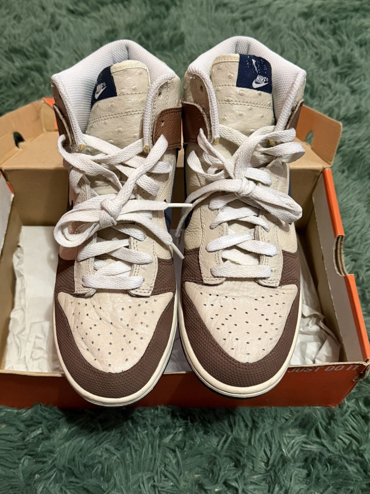 Nike nike dunk high ostrich leather 2007 Size US 7.5 / EU 40-41 - 2 Thumbnail