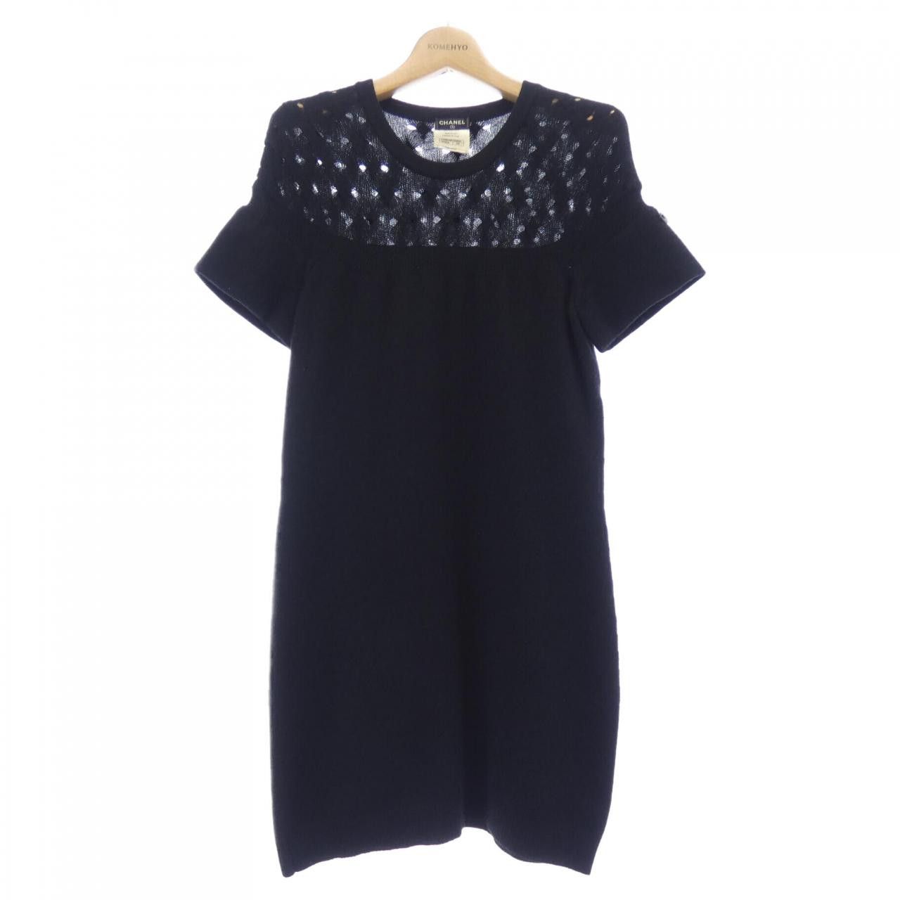 Chanel Chanel Chanel Cashmere Dress Textile Dresses P46849K05893 DUTY FREE for USA Size ONE SIZE - 1 Thumbnail