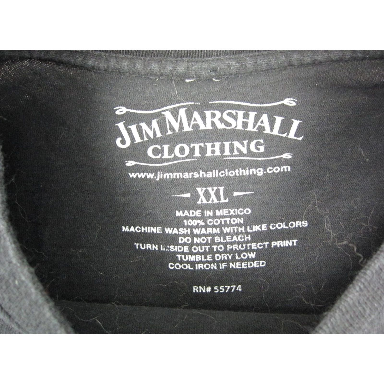 Vintage VINTAGE Jim Marshall Johnny Cash Shirt 2XL Black Mens T-Shirt Short Sleeve Crew Neck Size US XXL / EU 58 / 5 - 3 Thumbnail