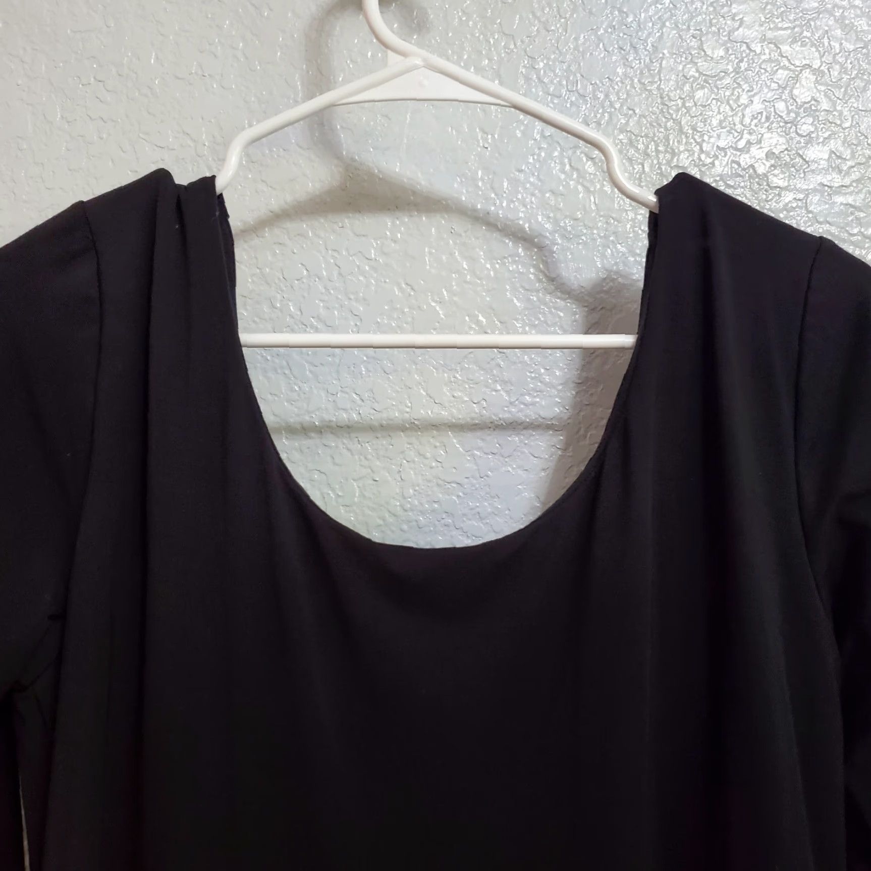 Vintage VINTAGE Hatch Maternity Midi Dress Bodycon Black Long Sleeve Built in Bra Stretch L Size L / US 10 / IT 46 - 5 Thumbnail