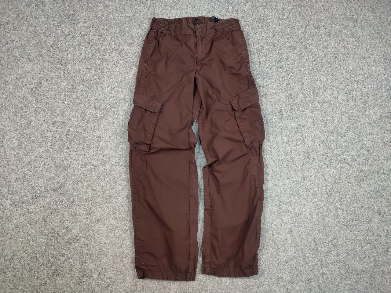Japanese Brand Vintage Japanese Baggy Brown Cotton Cargo Pants Y2K Style Size US 30 / EU 46 - 9 Thumbnail