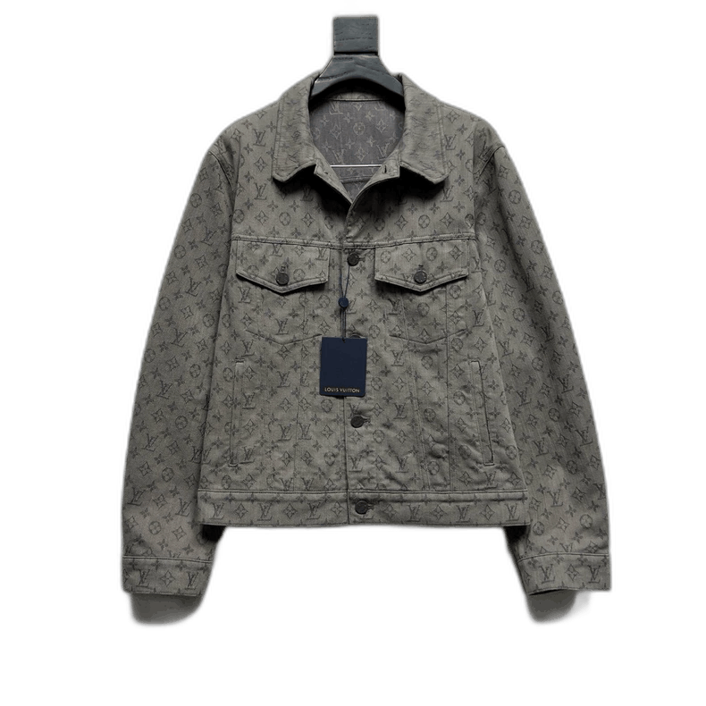 Louis Vuitton Louis Vuitton Brown and Gray Denim Jacket Size US L / EU 52-54 / 3 - 1 Thumbnail