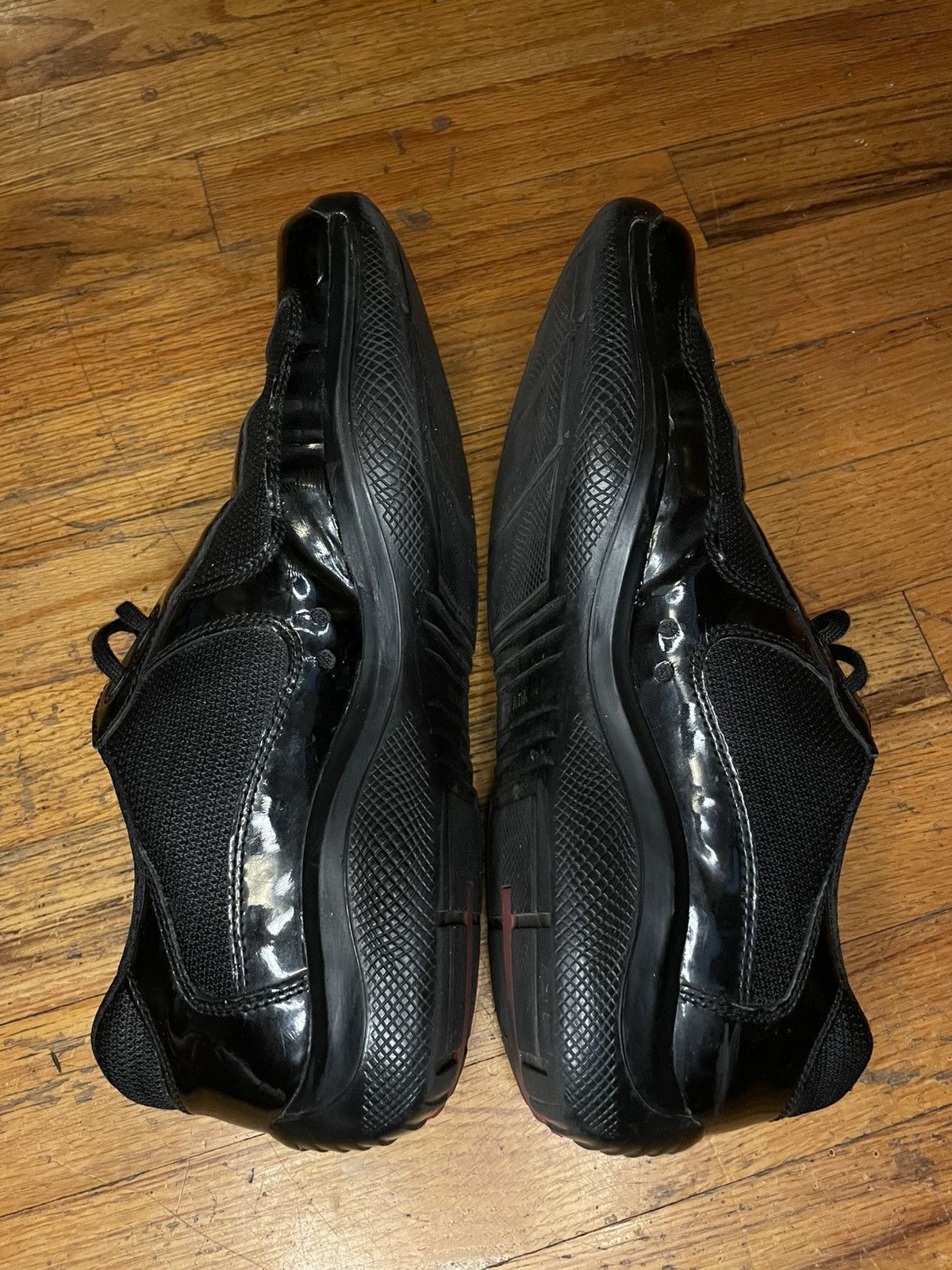 Prada Prada America's Cup Black Patent Leather | No Box Rare Size US 9 / EU 42 - 5 Thumbnail