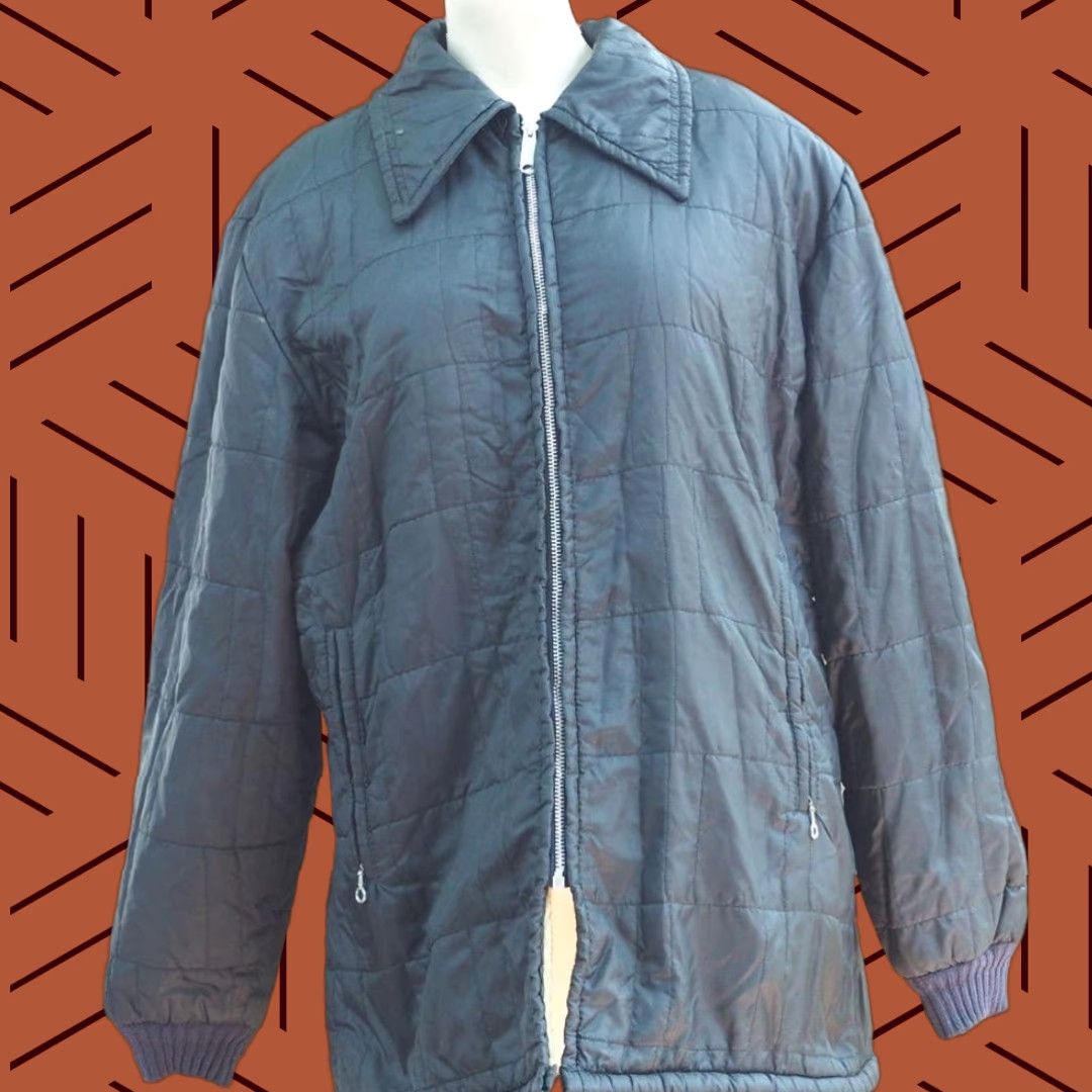 Vintage VINTAGE Womens Black Quilted Jacket XL Adults Womens Black Quilted Jacket XL 1970s Size XL / US 12-14 / IT 48-50 - 1 Thumbnail