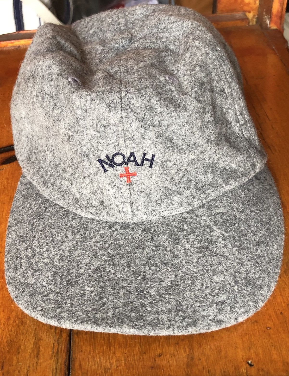 Noah Noah wool snapback 5 panel cap leather strap hybrid USA made Size ONE SIZE - 2 Thumbnail