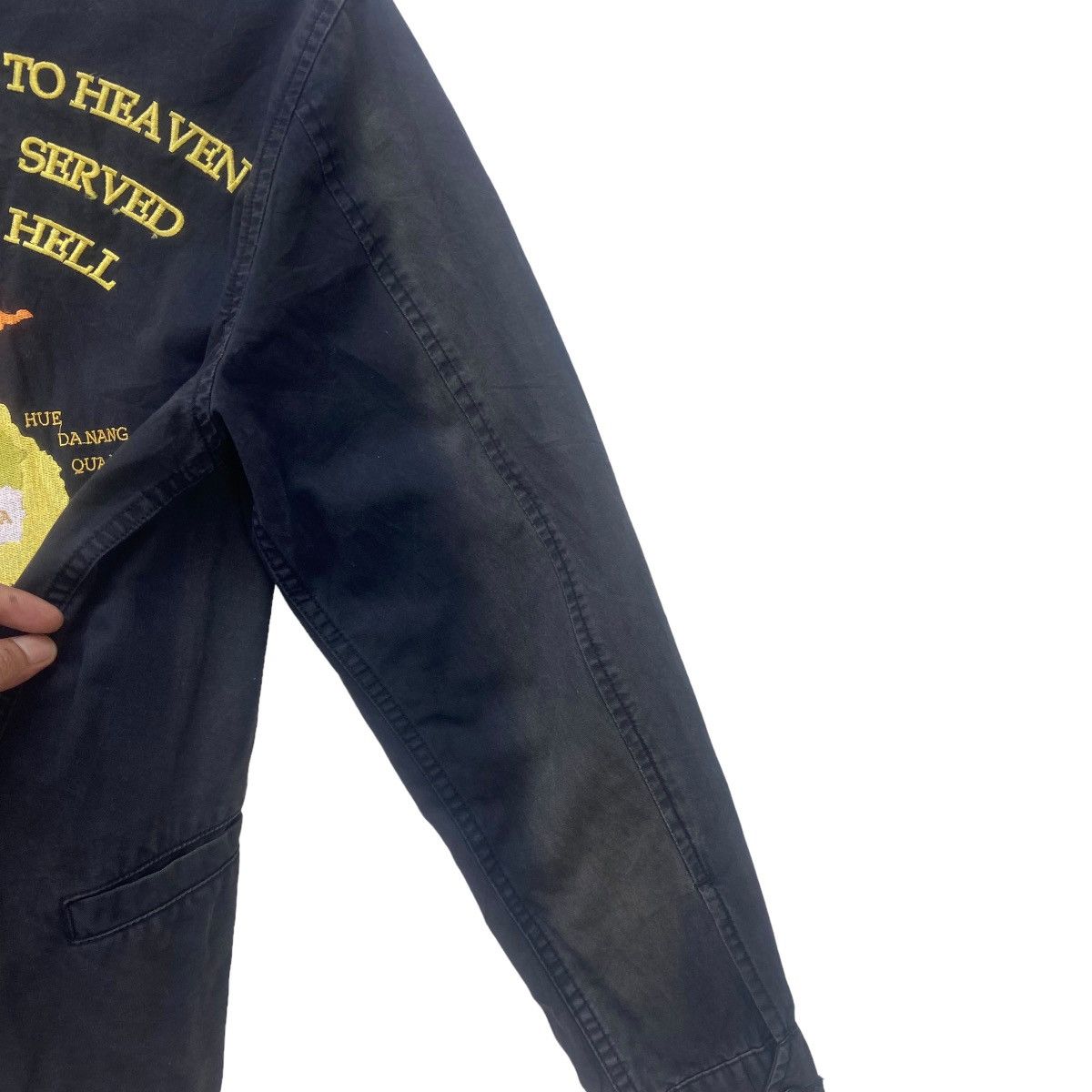 Japanese Brand Vintage Purple&Yellow Viet-nam 55-65 Souvenir Jacket Size US XS / EU 42 / 0 - 14 Thumbnail