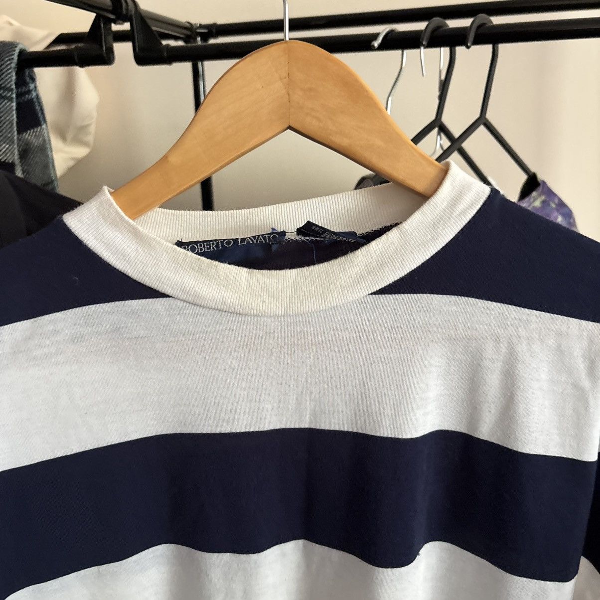 Vintage Vintage 80’s Oversized Stripe Marina T-Shirt Grunge ERD Punk Size US L / EU 52-54 / 3 - 6 Thumbnail