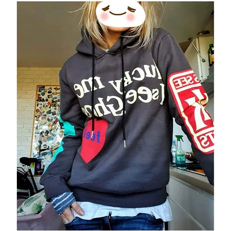 Vintage × Yeezy Lucky Me I See Ghosts Pullover Yeezy Hoodie Kayne West Size S / US 4 / IT 40 - 2 Thumbnail