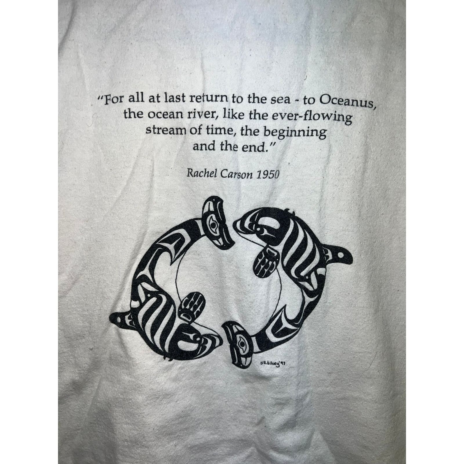Vintage Vintage Whale Shirt Society Conservation Biology Graphic XL Size US XL / EU 56 / 4 - 7 Thumbnail