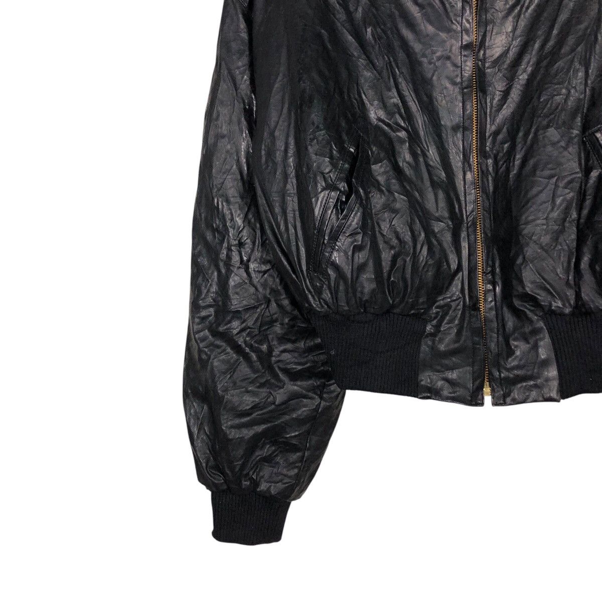 Japanese Brand Vintage Bomber Leather Jacket 49Av Junko Shimada Full Print Size US M / EU 48-50 / 2 - 5 Thumbnail