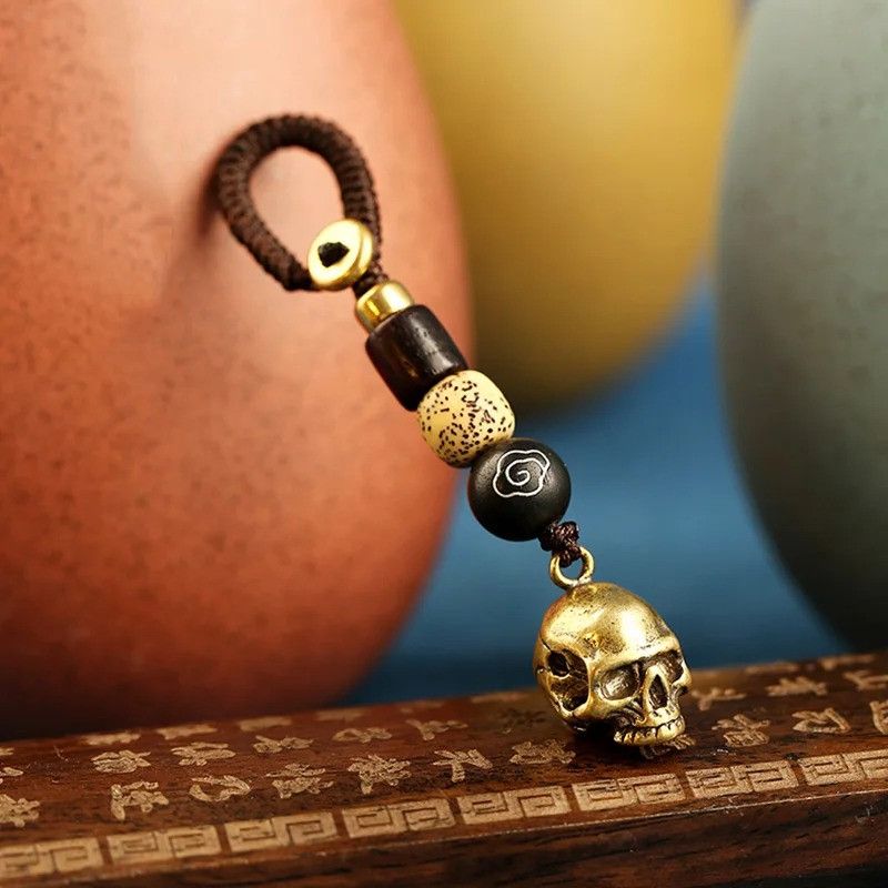 Other Beast Punk Skull Head Pendant Keyring Charms Gifts Size ONE SIZE - 1 Thumbnail