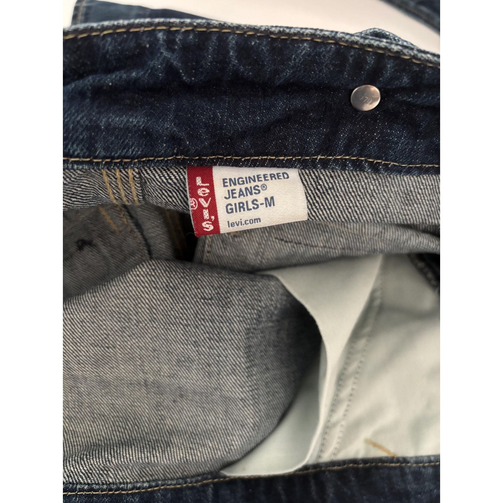 Levi's Vintage Levi’s Engineered Jeans Y2K Denim Overall Skirt SZ M Size 30" / US 8 / IT 44 - 7 Thumbnail
