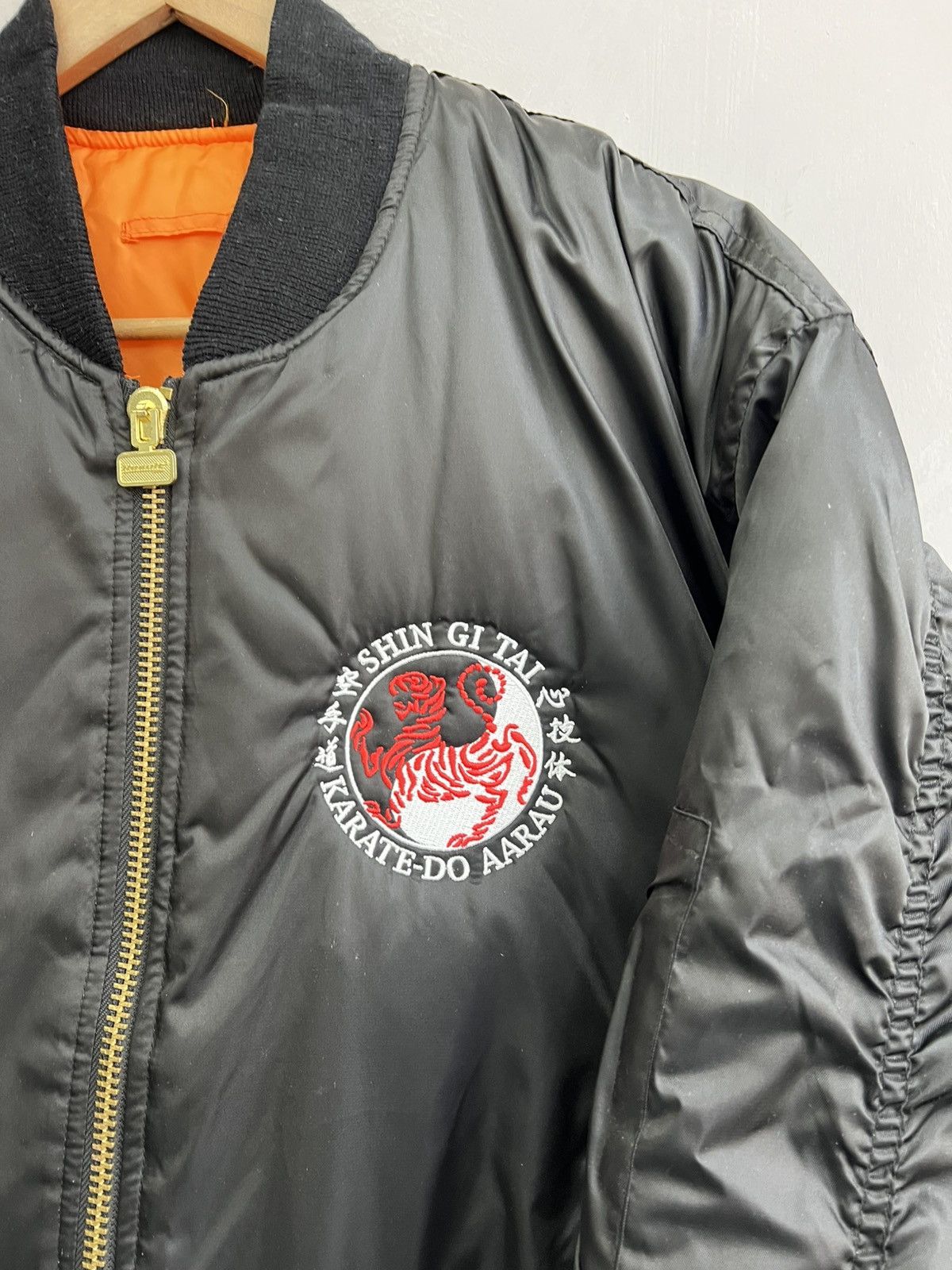 Vintage VINTAGE BOXY MA-1 bomber jacket karate Avant GARDE Size US L / EU 52-54 / 3 - 3 Thumbnail