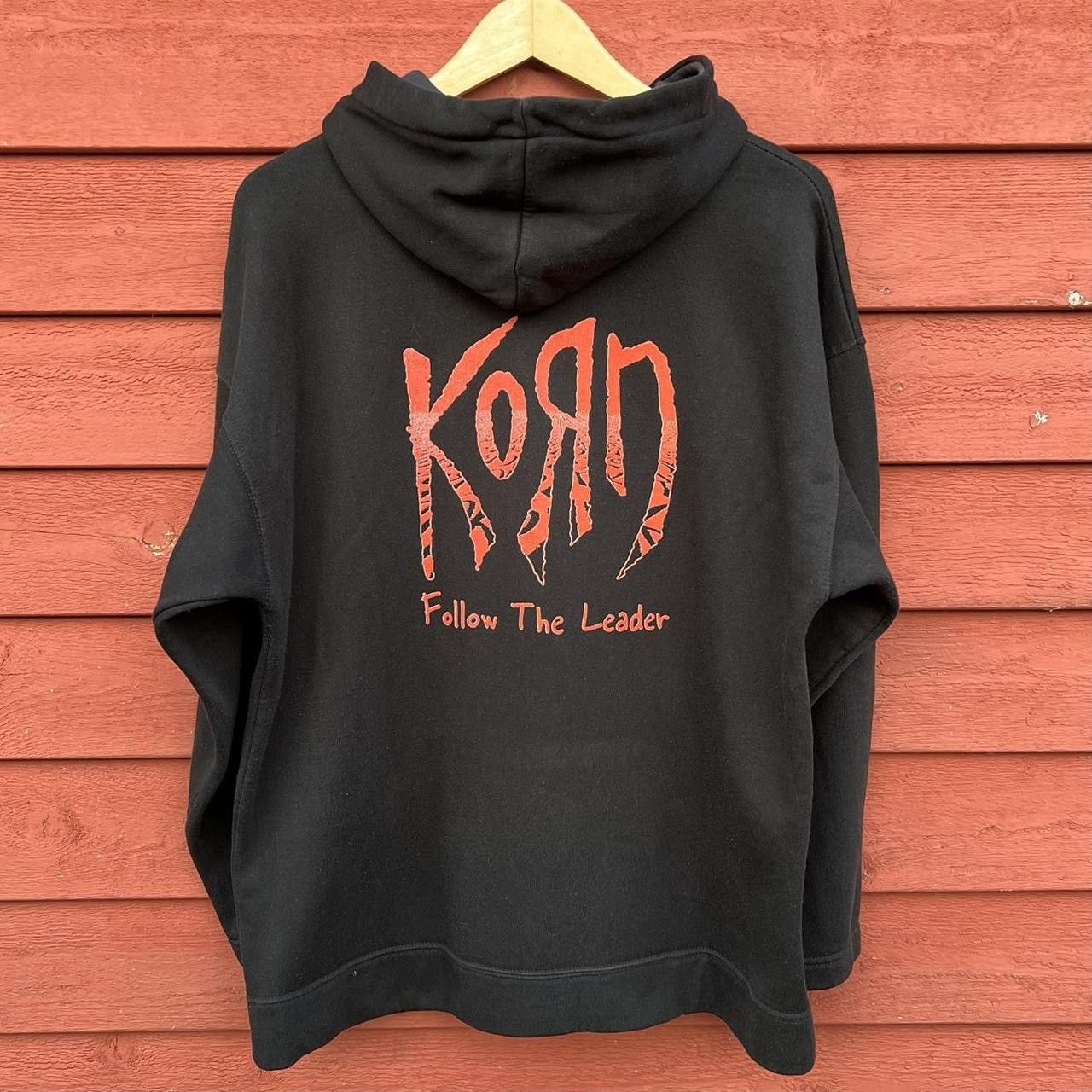 Band Tees Vintage 90s Y2K Korn Follow The Leader Band Hoodie Size US XL / EU 56 / 4 - 3 Thumbnail
