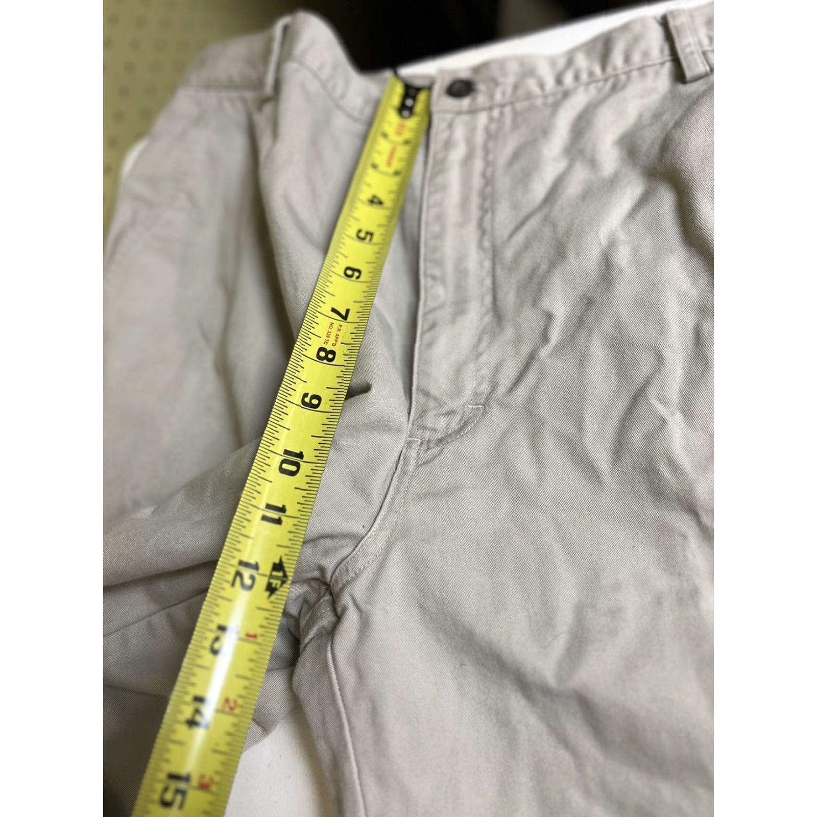 Vintage Woolrich Pants Khaki Tan Plaid Flannel Lined Men's 36x30 Flat Front Workwear 5-Pocket Design Zip Button Beige Cotton Size US 36 / EU 52 - 6 Thumbnail