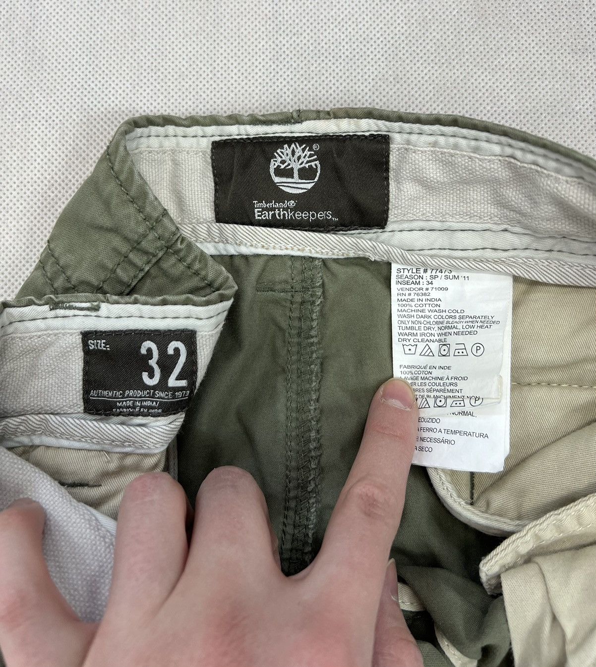 Timberland × Vintage Cargo Pants Timberland Earthkeepers Vintage Pocket Size US 32 / EU 48 - 3 Thumbnail