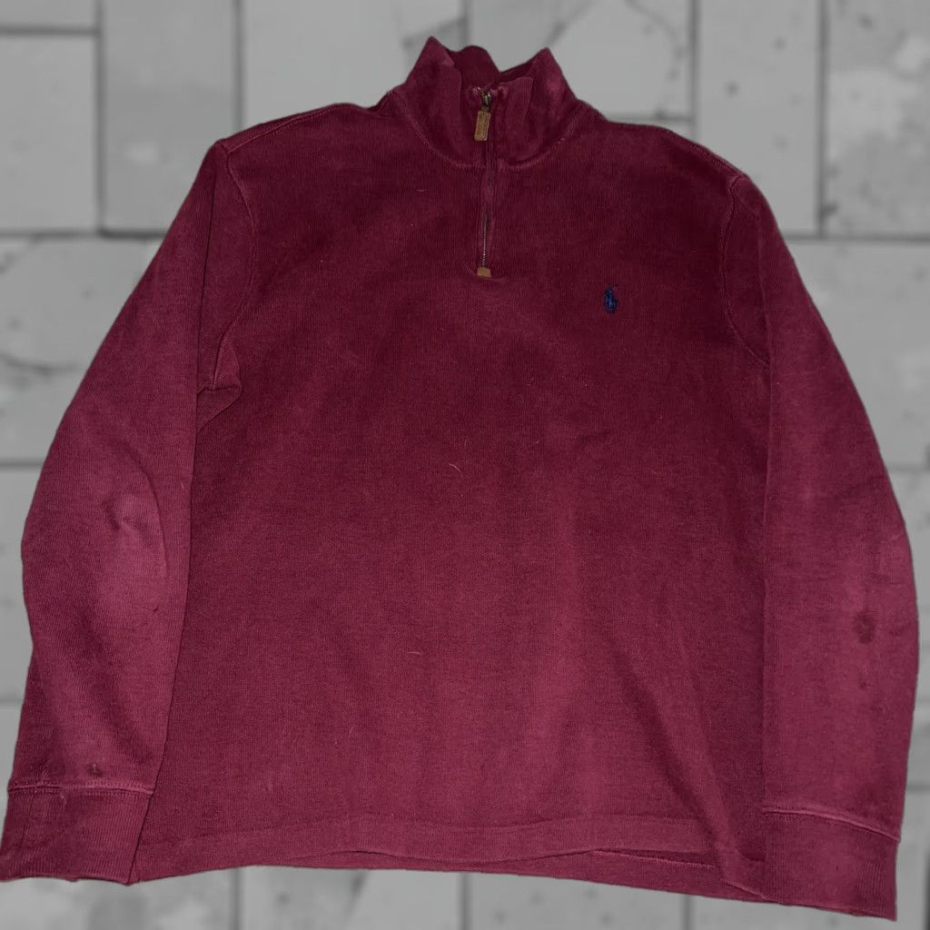 Polo Ralph Lauren Polo Ralph Lauren Sweater M Red Half Zip Pullover Mens Size US M / EU 48-50 / 2 - 1 Thumbnail
