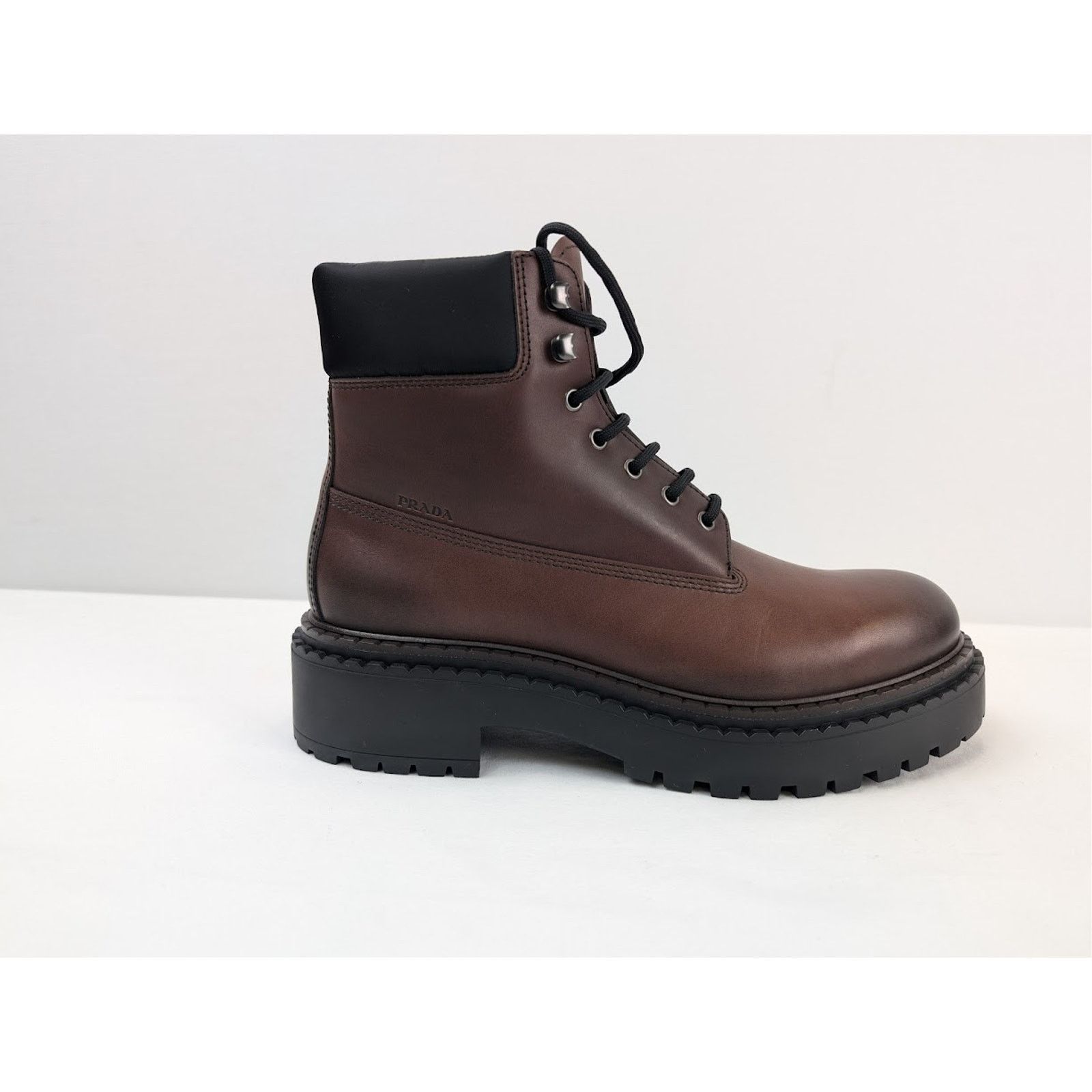 Prada o1rshd1 Ankle Boots in Ebano Brown Size US 9.5 / EU 42-43 - 4 Thumbnail